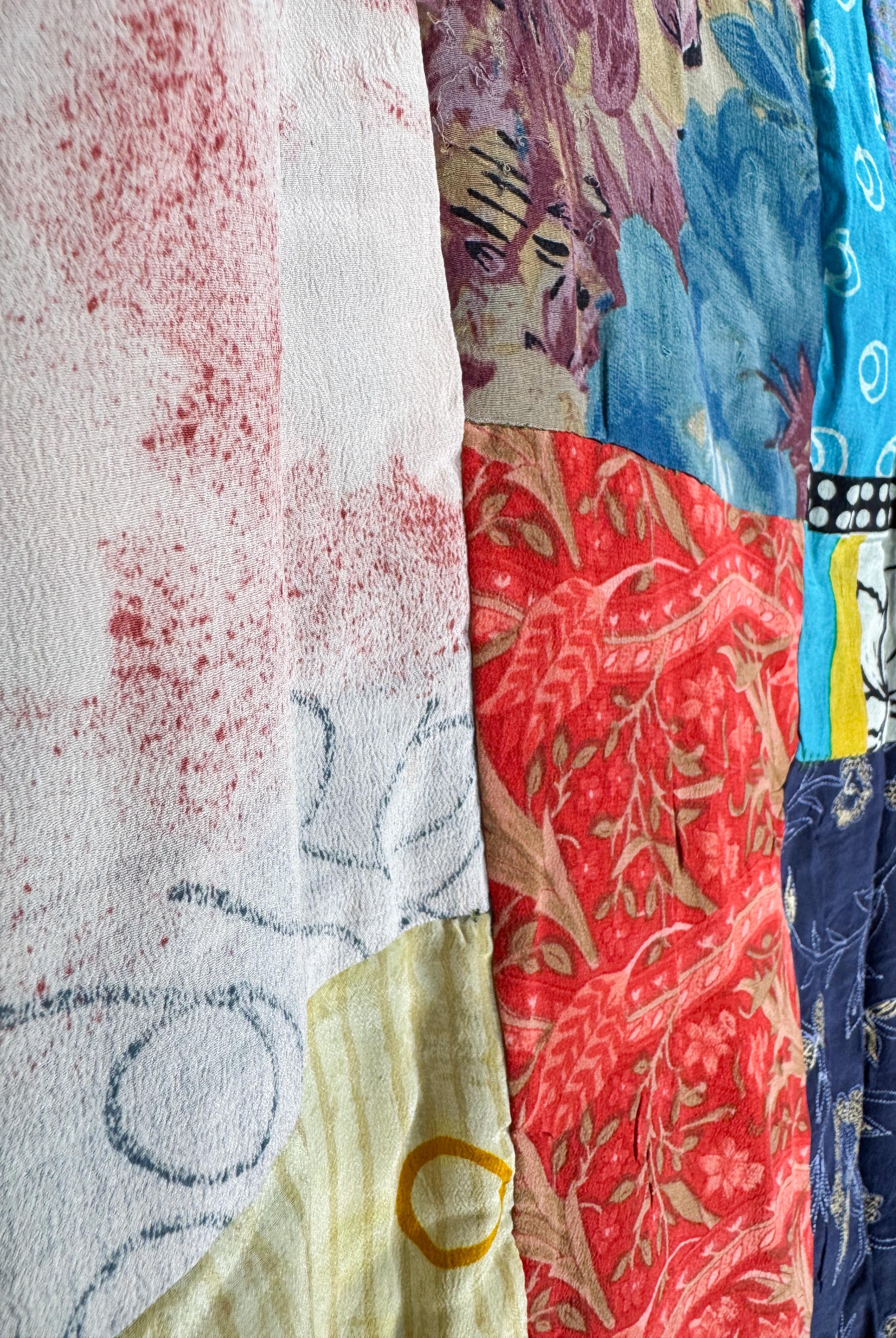 upcycled fabric patchwork jumpsuit - Love Protect Sustain