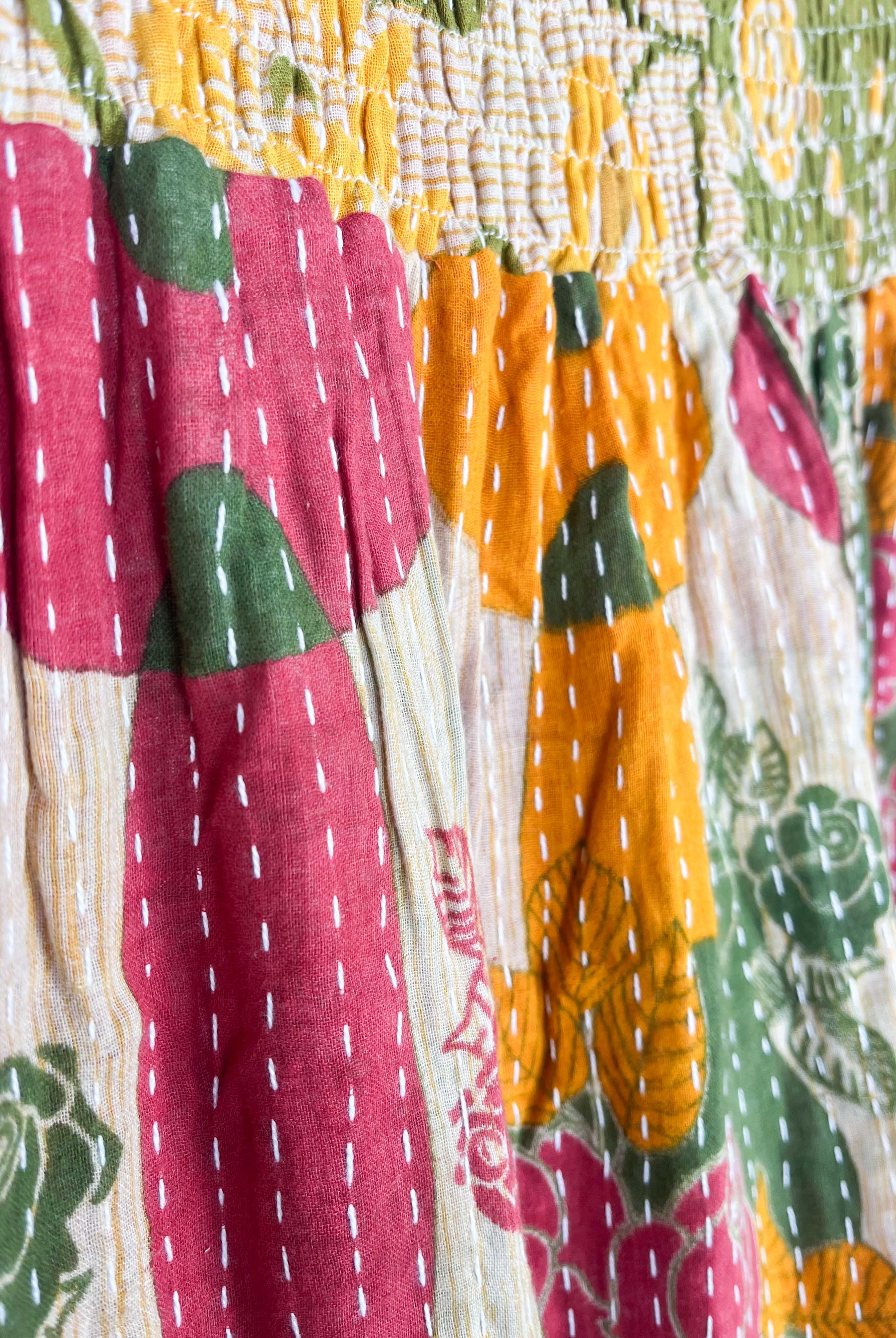 upcycled sari skirt - Love Protect Sustain