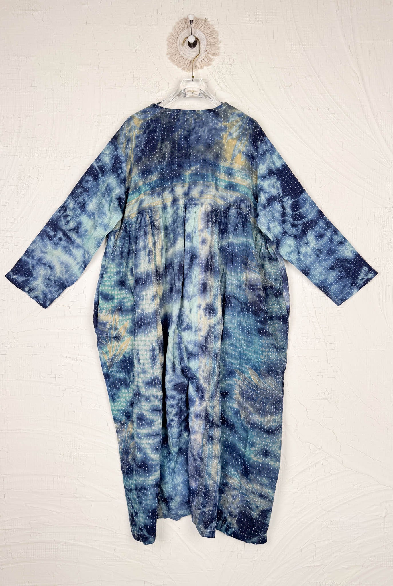 v-neck kantha jumpsuit - Love Protect Sustain