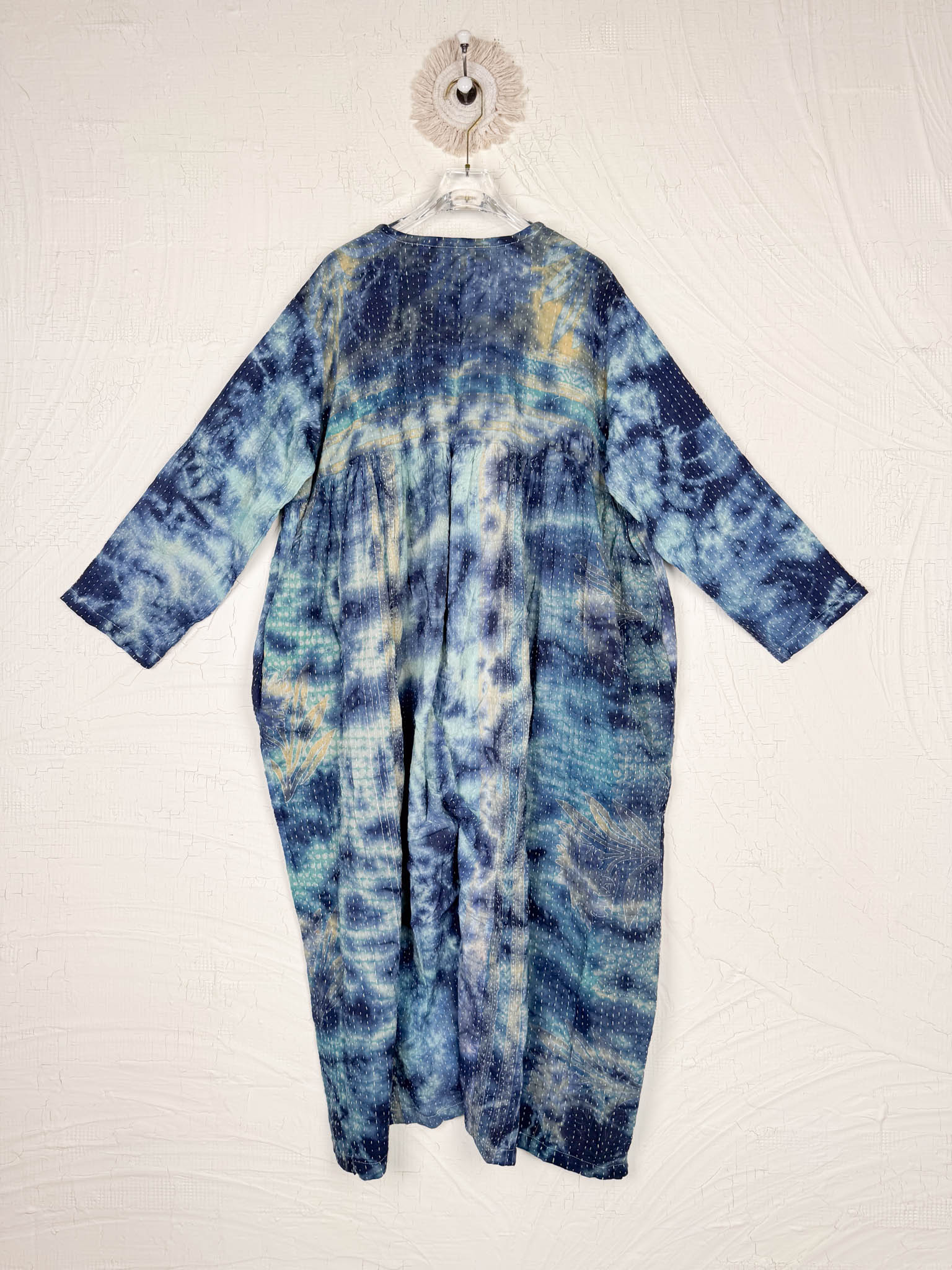 v-neck kantha jumpsuit - Love Protect Sustain