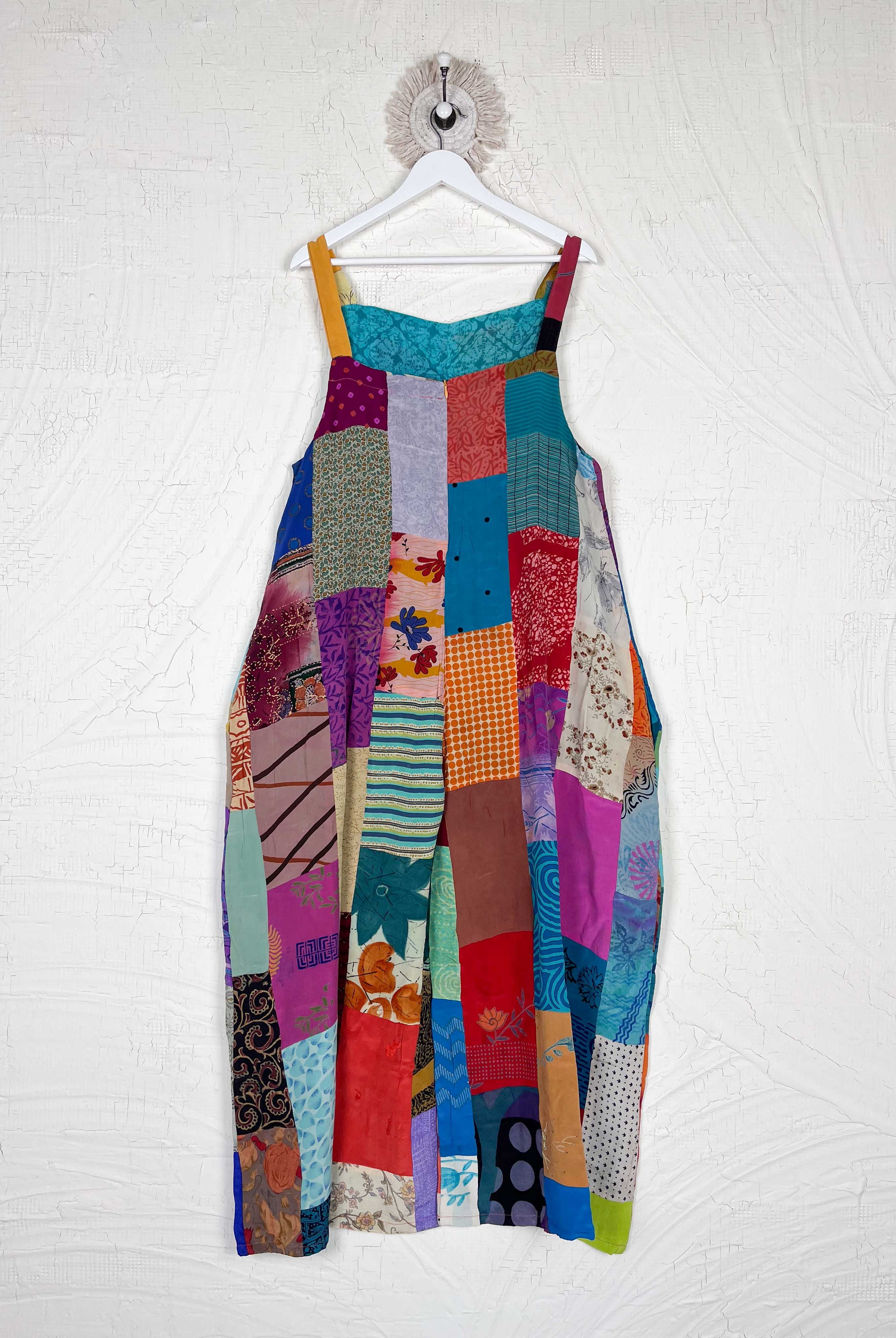 vintage patchwork jumpsuit - Love Protect Sustain