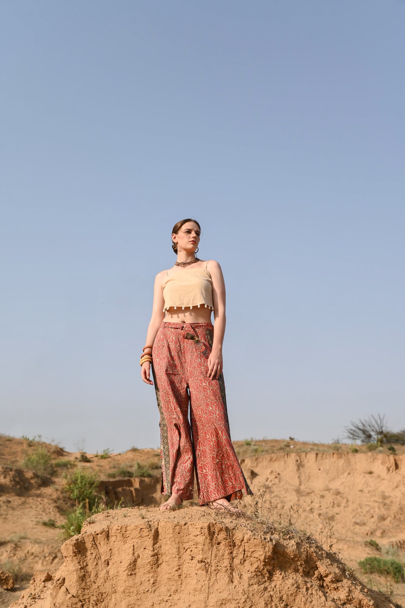 vintage cotton boho pants - Love Protect Sustain