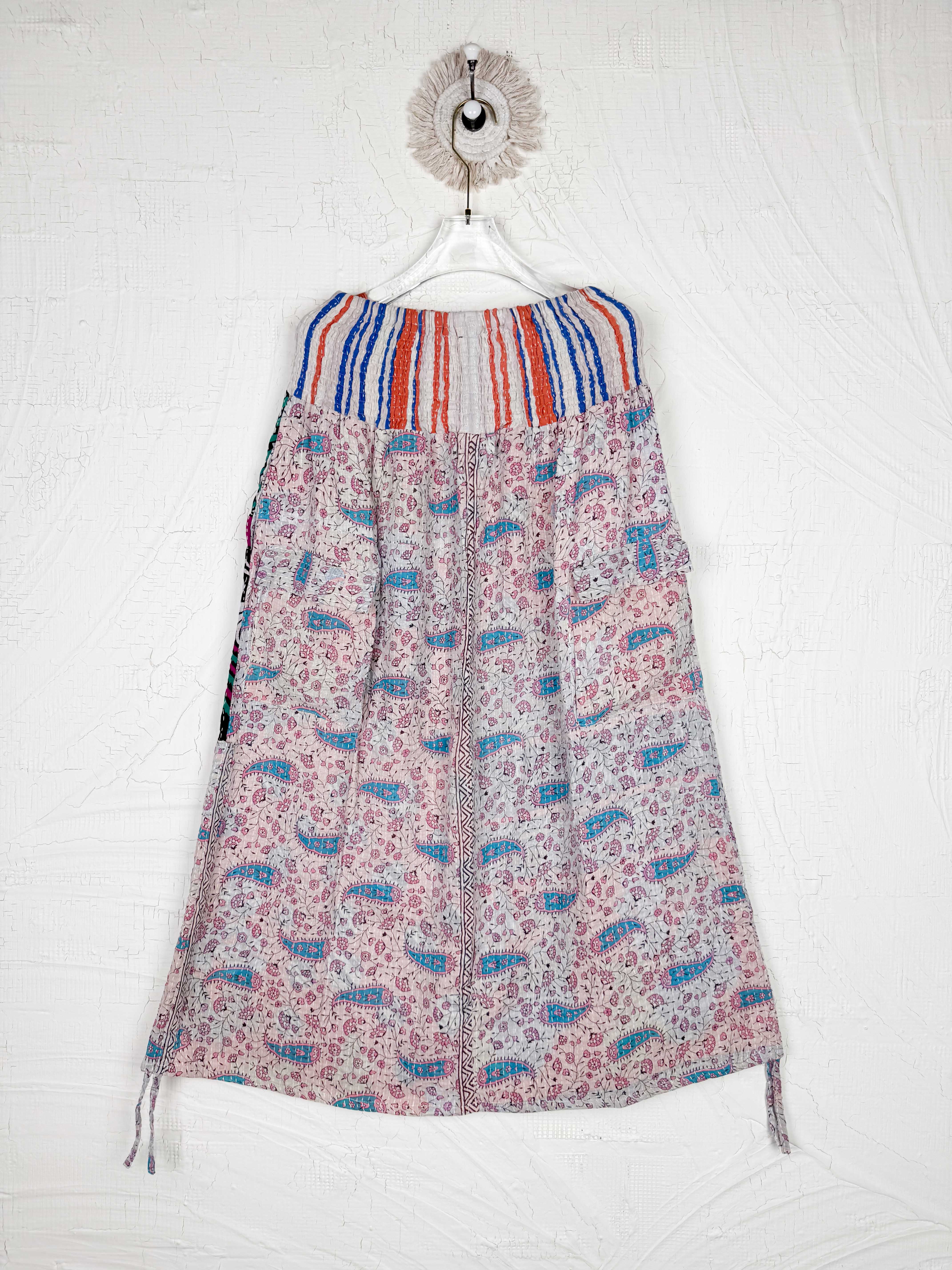 vintage handmade kantha skirts - Love Protect Sustain