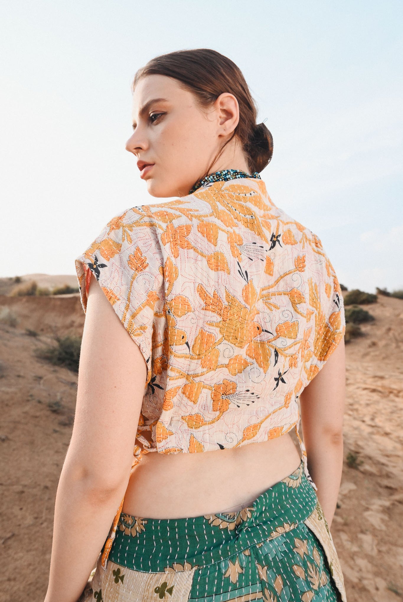 vintage kantha top - Love Protect Sustain
