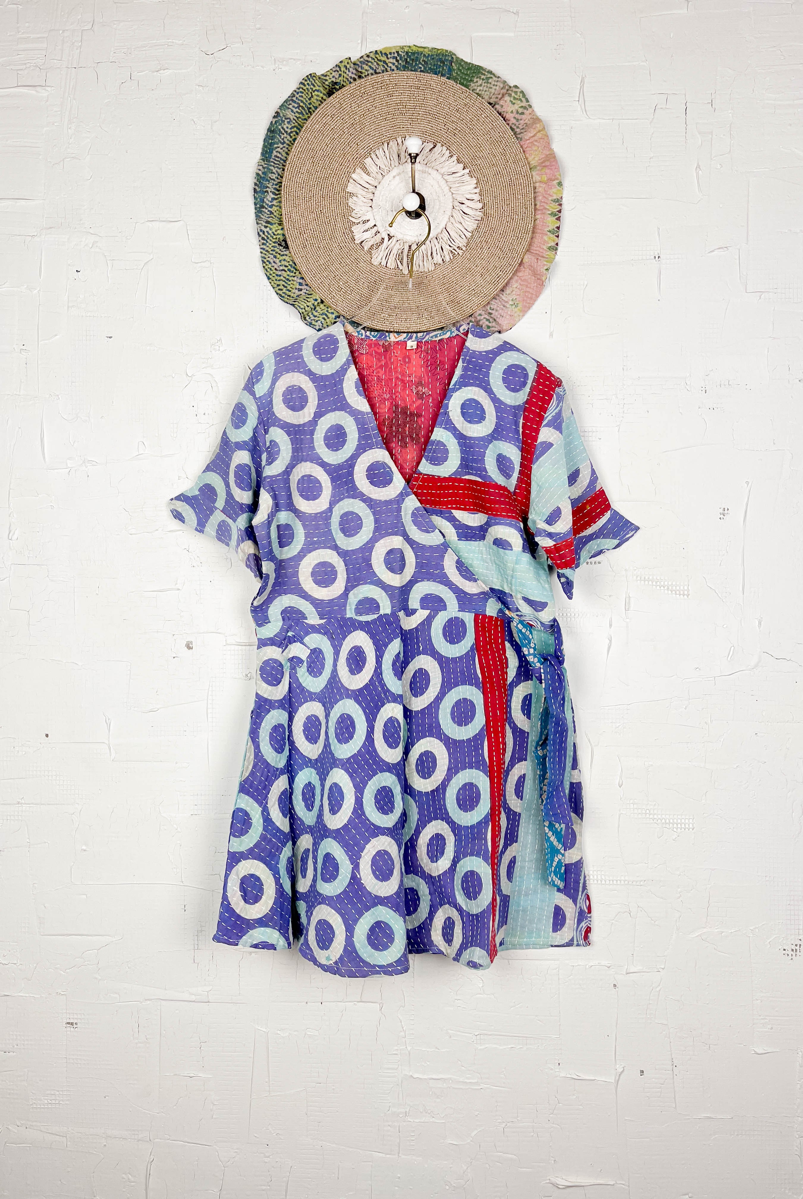 vintage kantha midi dress - Love Protect Sustain