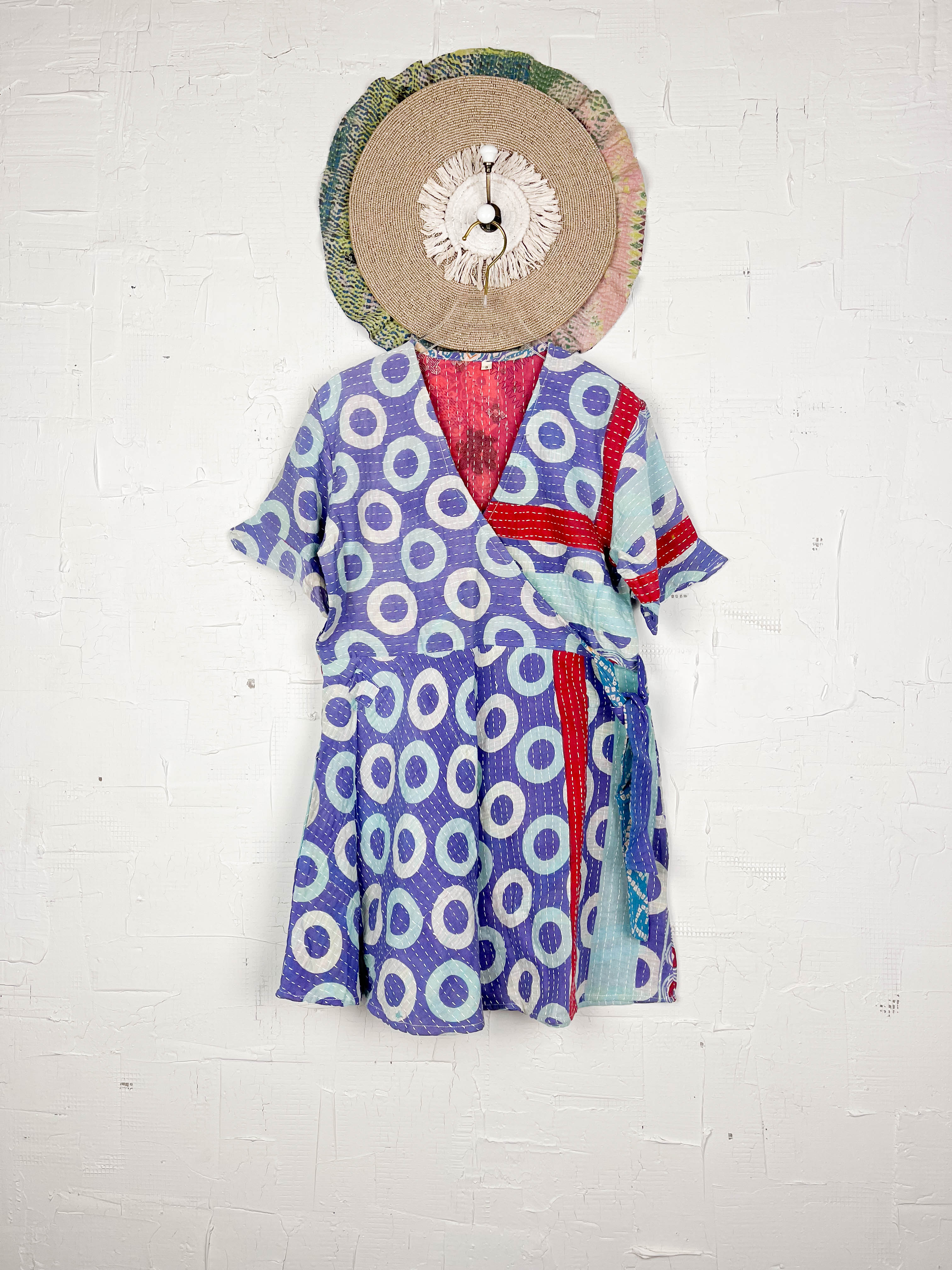 vintage kantha midi dress - Love Protect Sustain