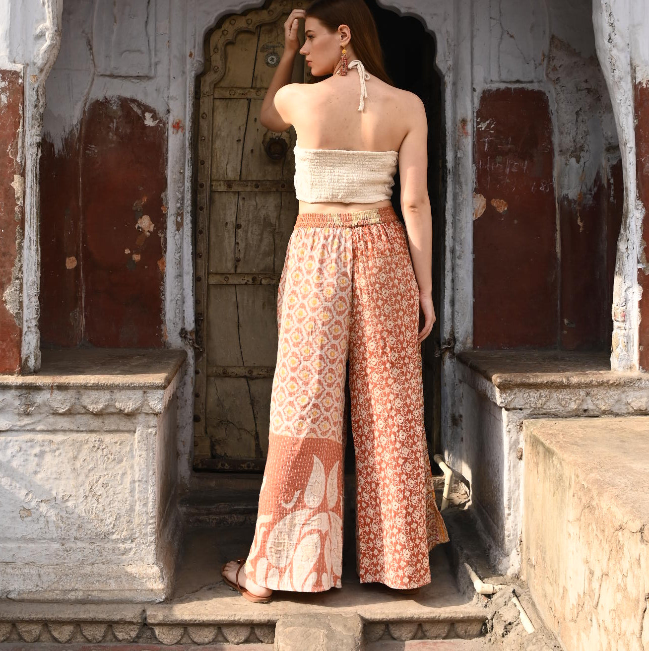 vintage kantha pants - Love Protect Sustain