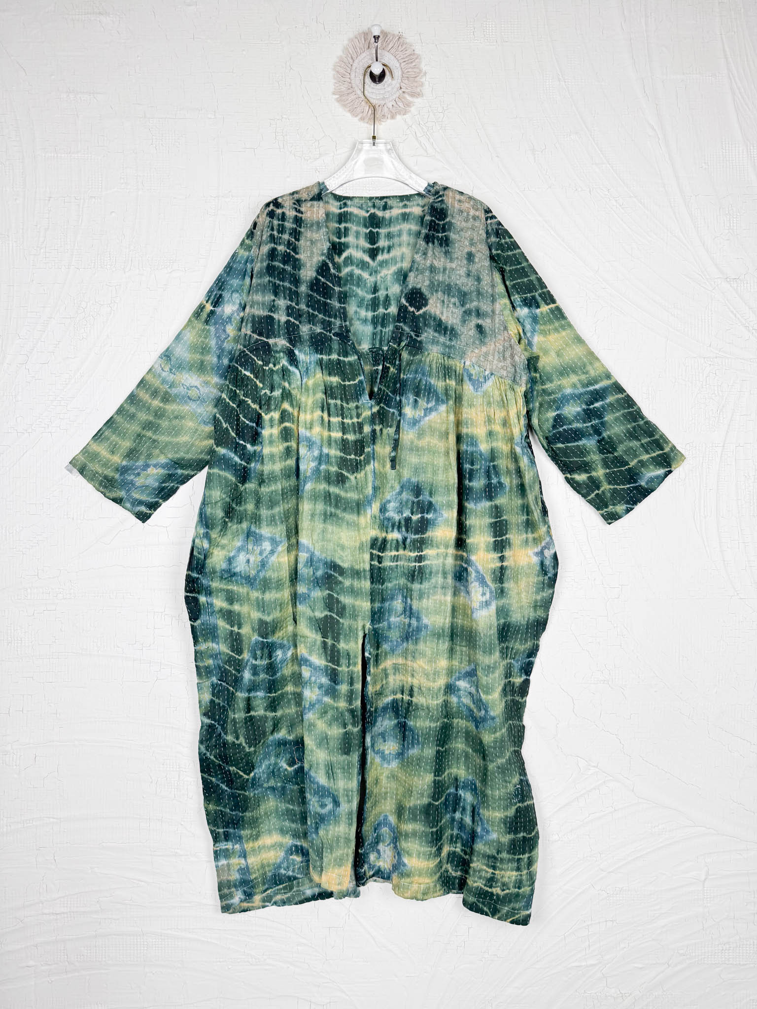 vintage kantha tie dye jumpsuit - Love Protect Sustain