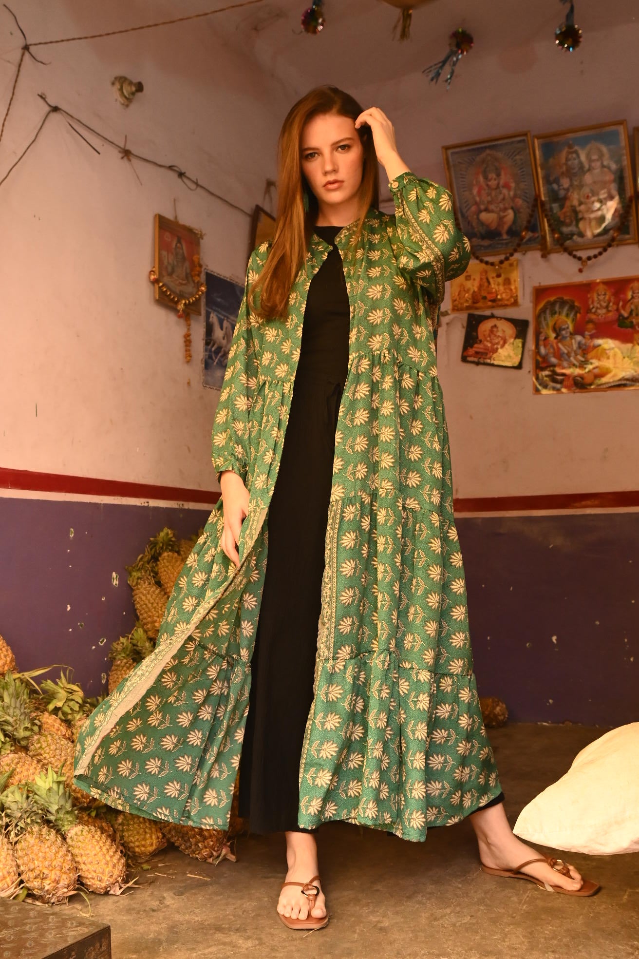 vintage silk tired dress - Love Protect Sustain