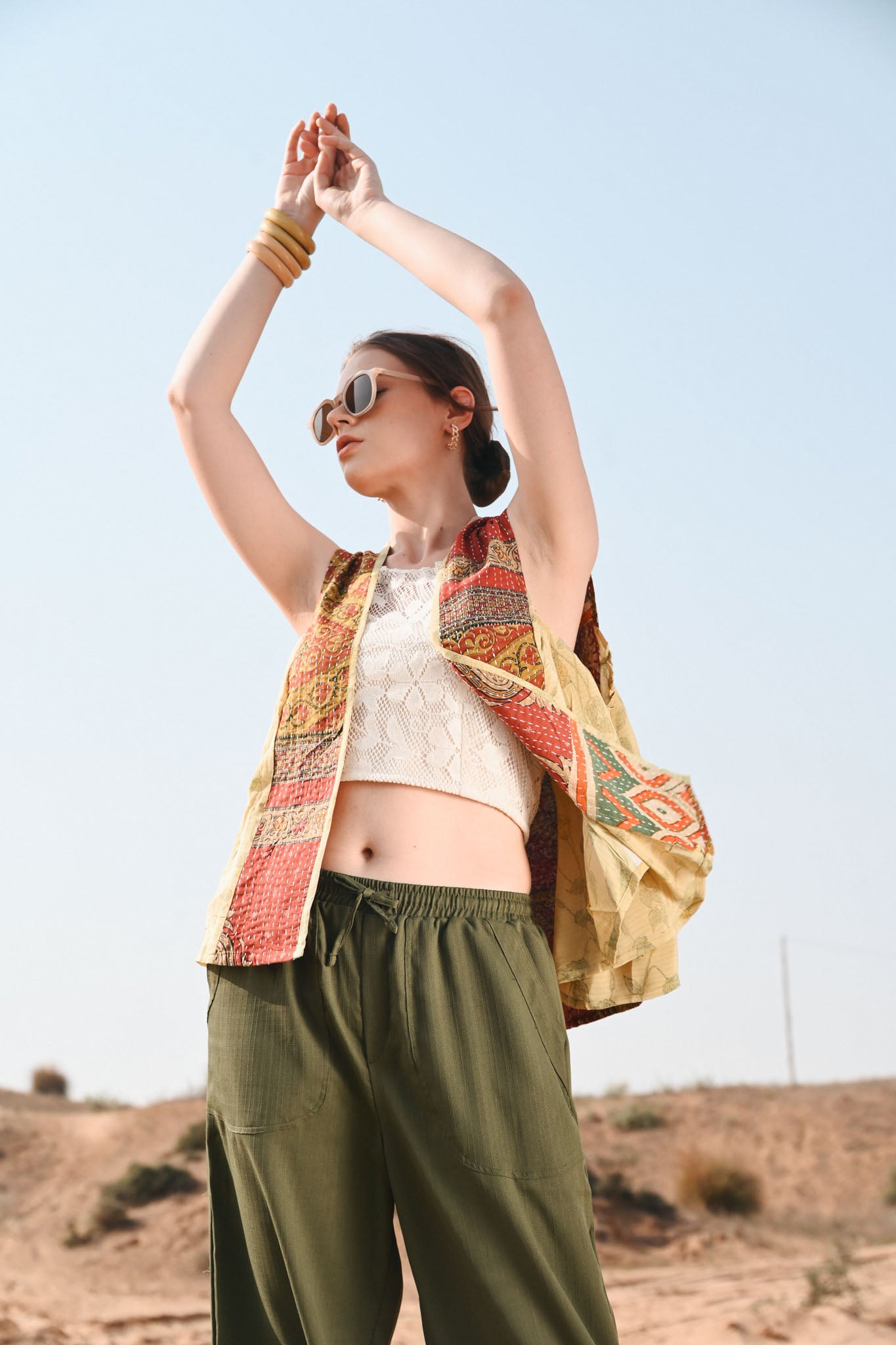 vintage silk kantha top - Love Protect Sustain