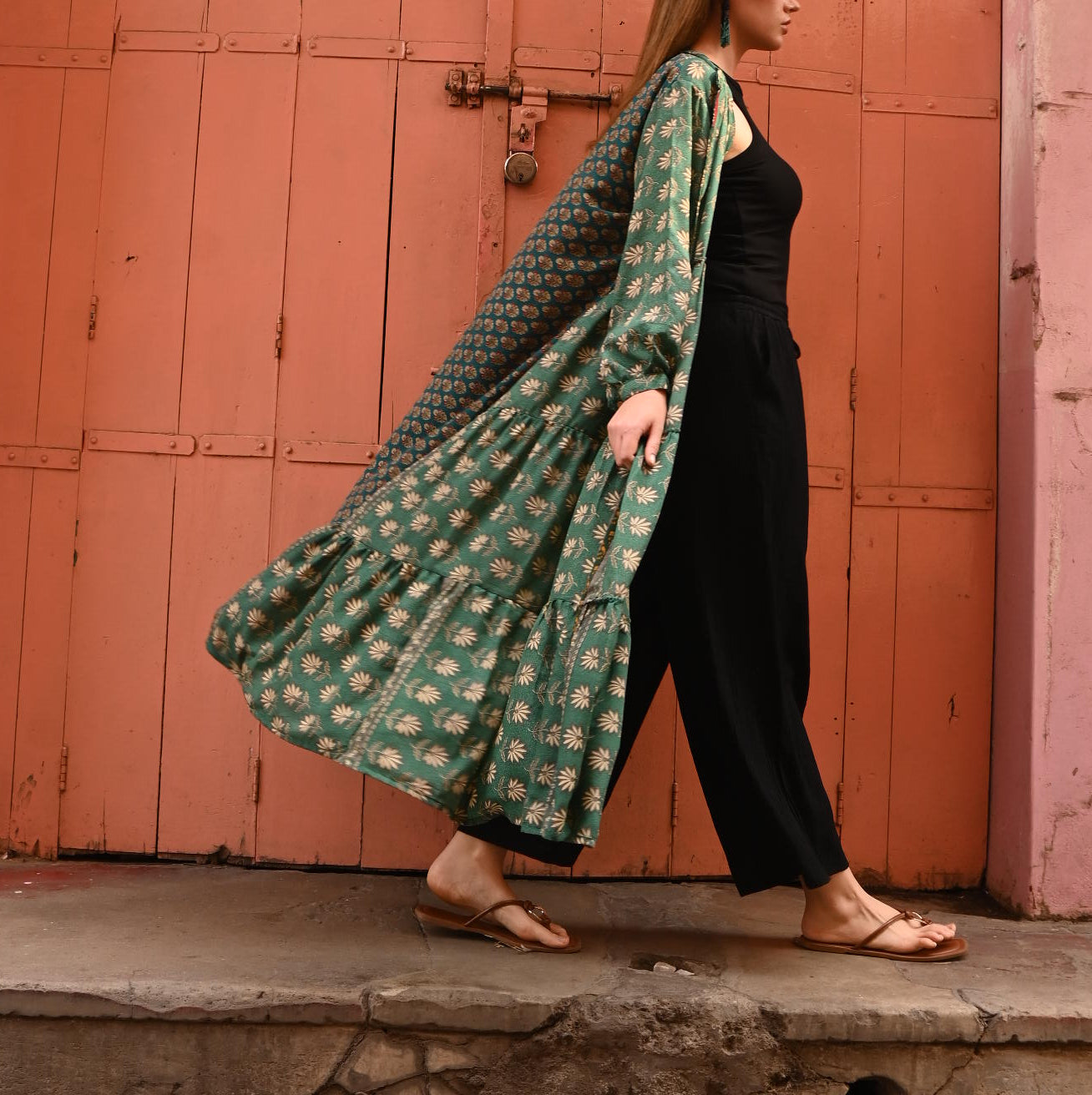 vintage silk tired dress - Love Protect Sustain