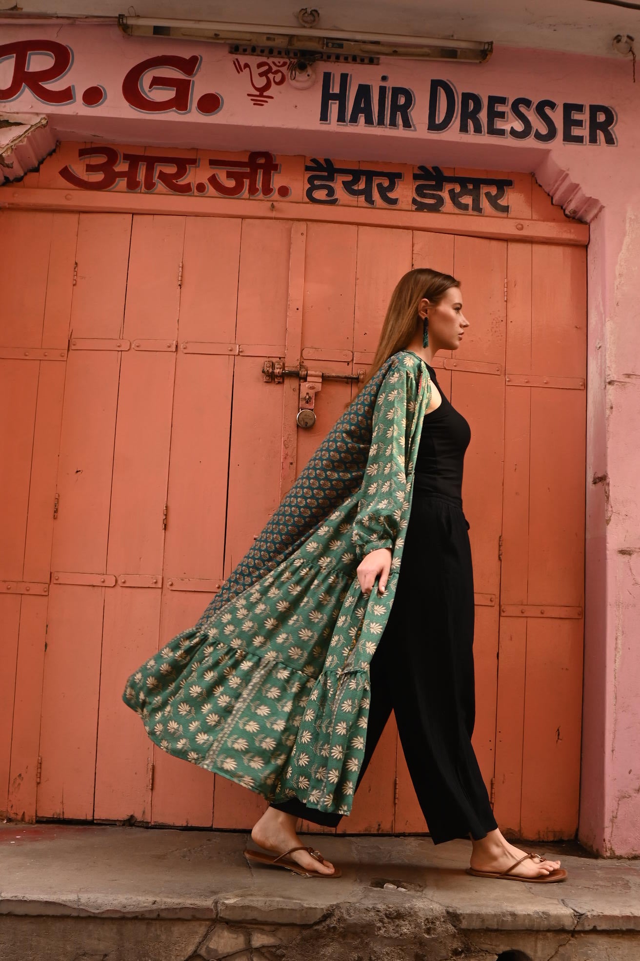 vintage silk tired dress - Love Protect Sustain