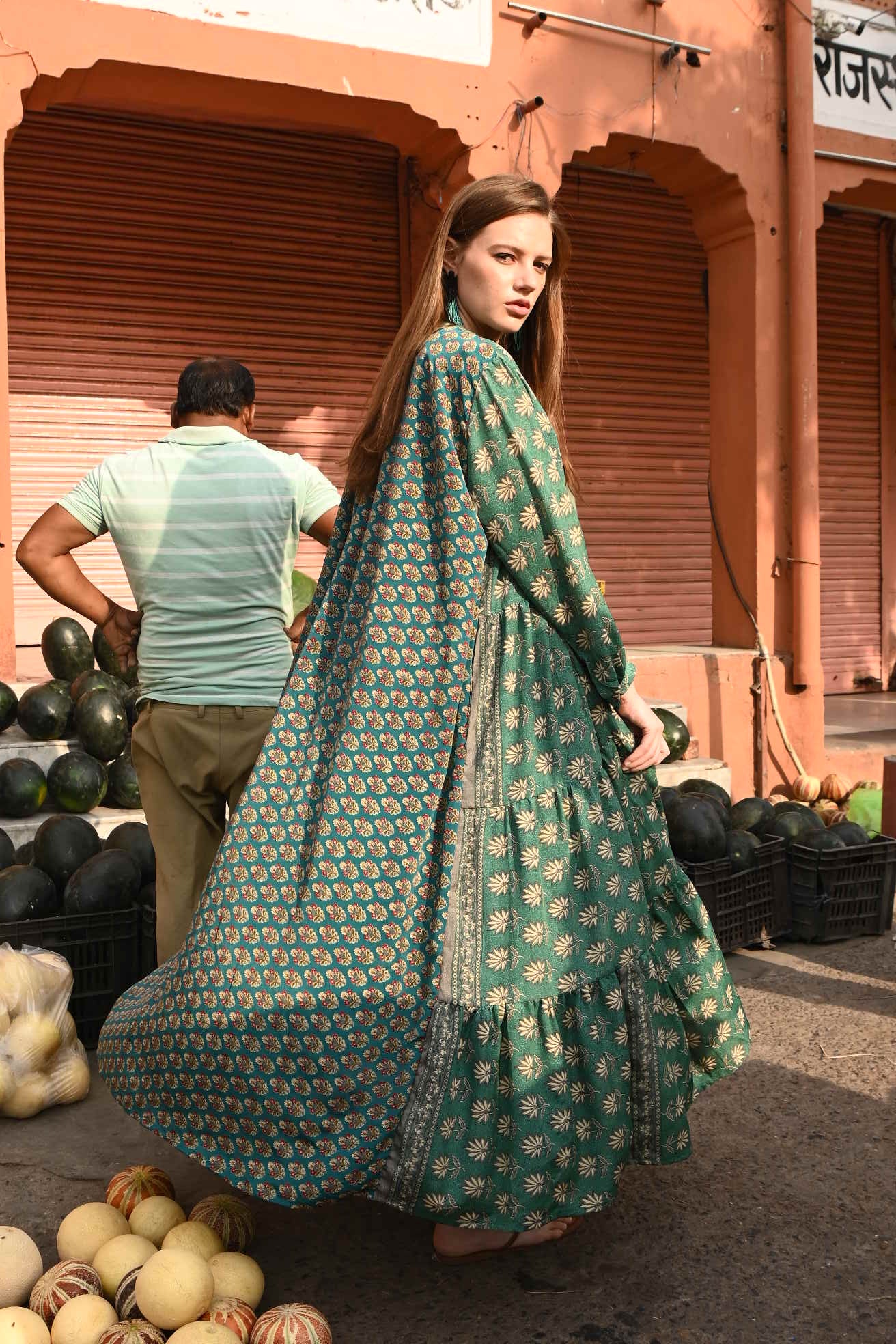 vintage silk tire dress - Love Protect Sustain