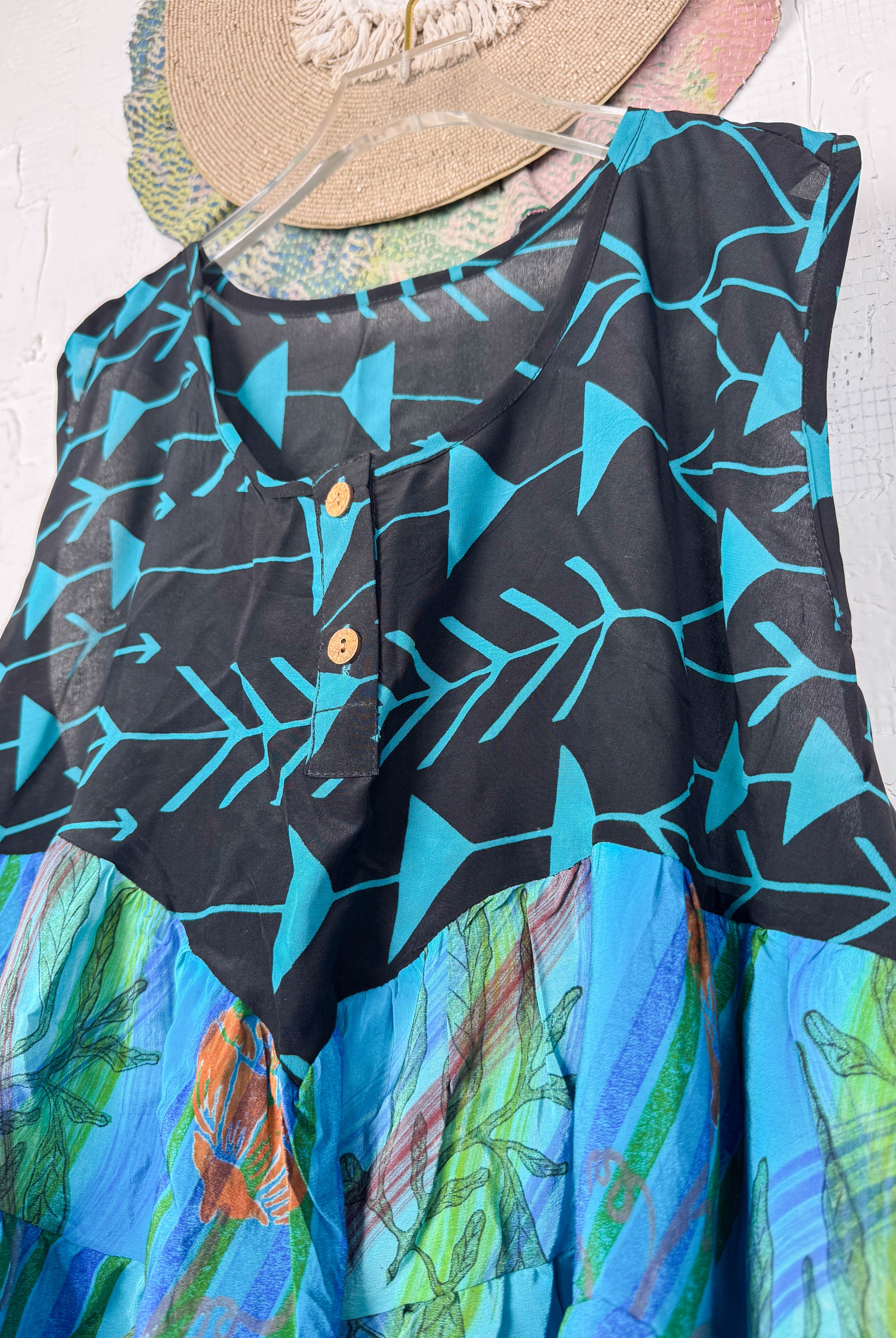 vintage summer Top - Love Protect Sustain