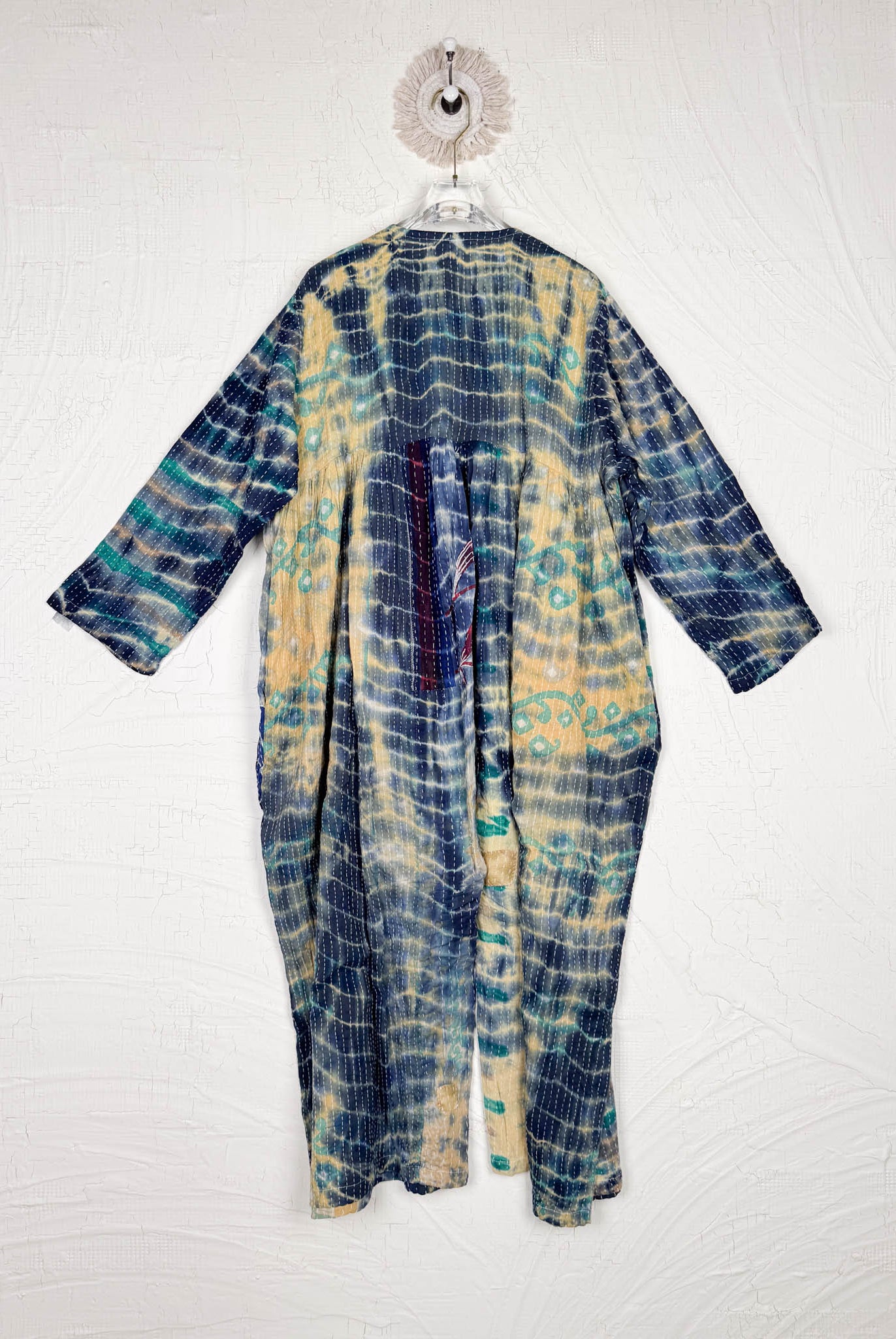 wide leg kantha jumpsuit - Love Protect Sustain