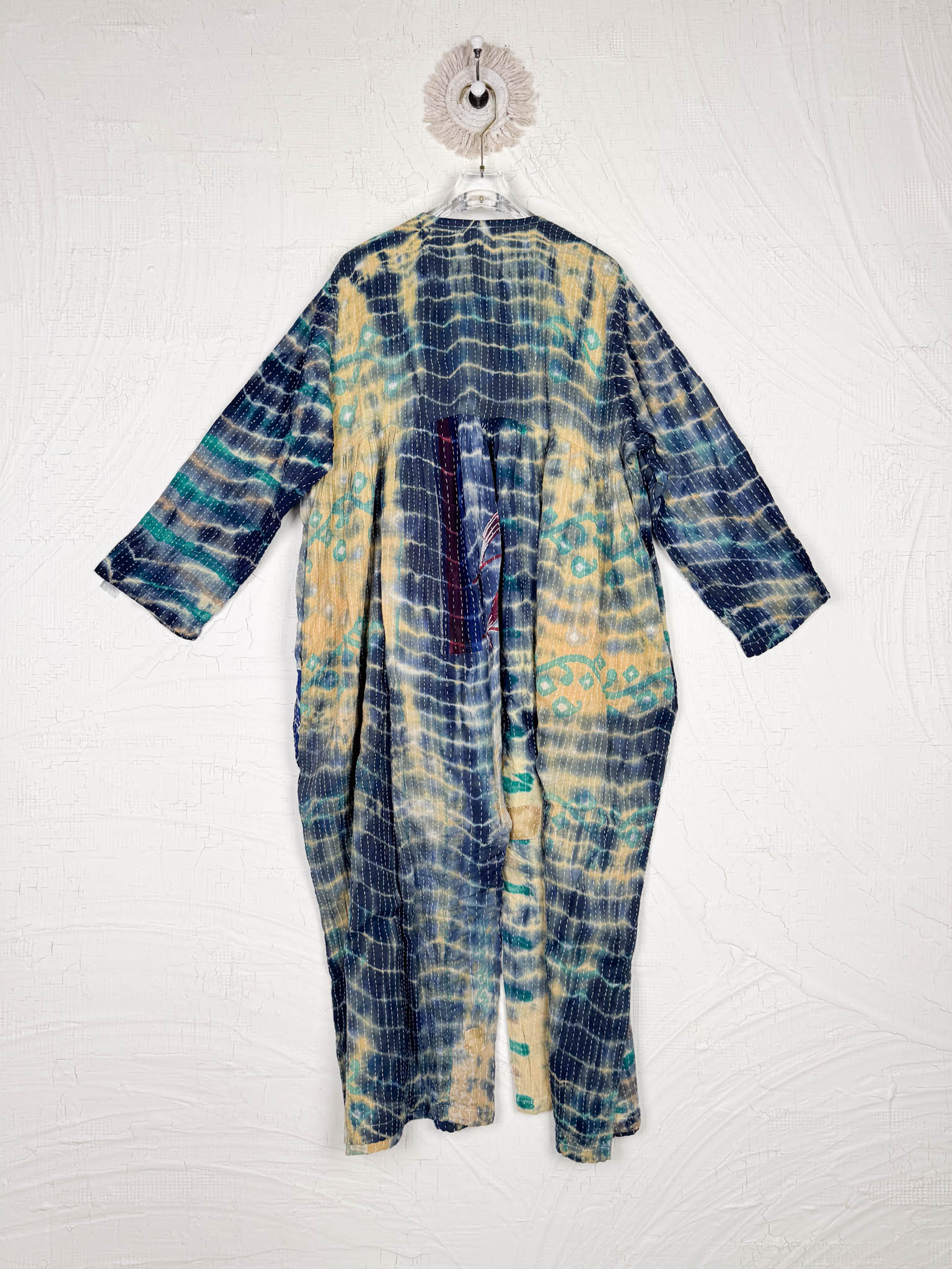wide leg kantha jumpsuit - Love Protect Sustain
