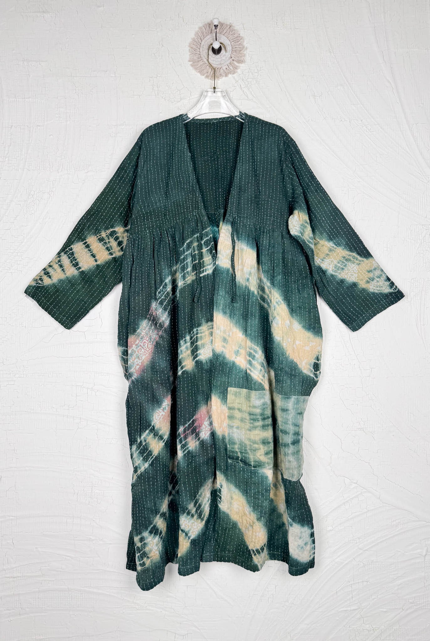 wide leg kantha jumpsuit - Love Protect Sustain