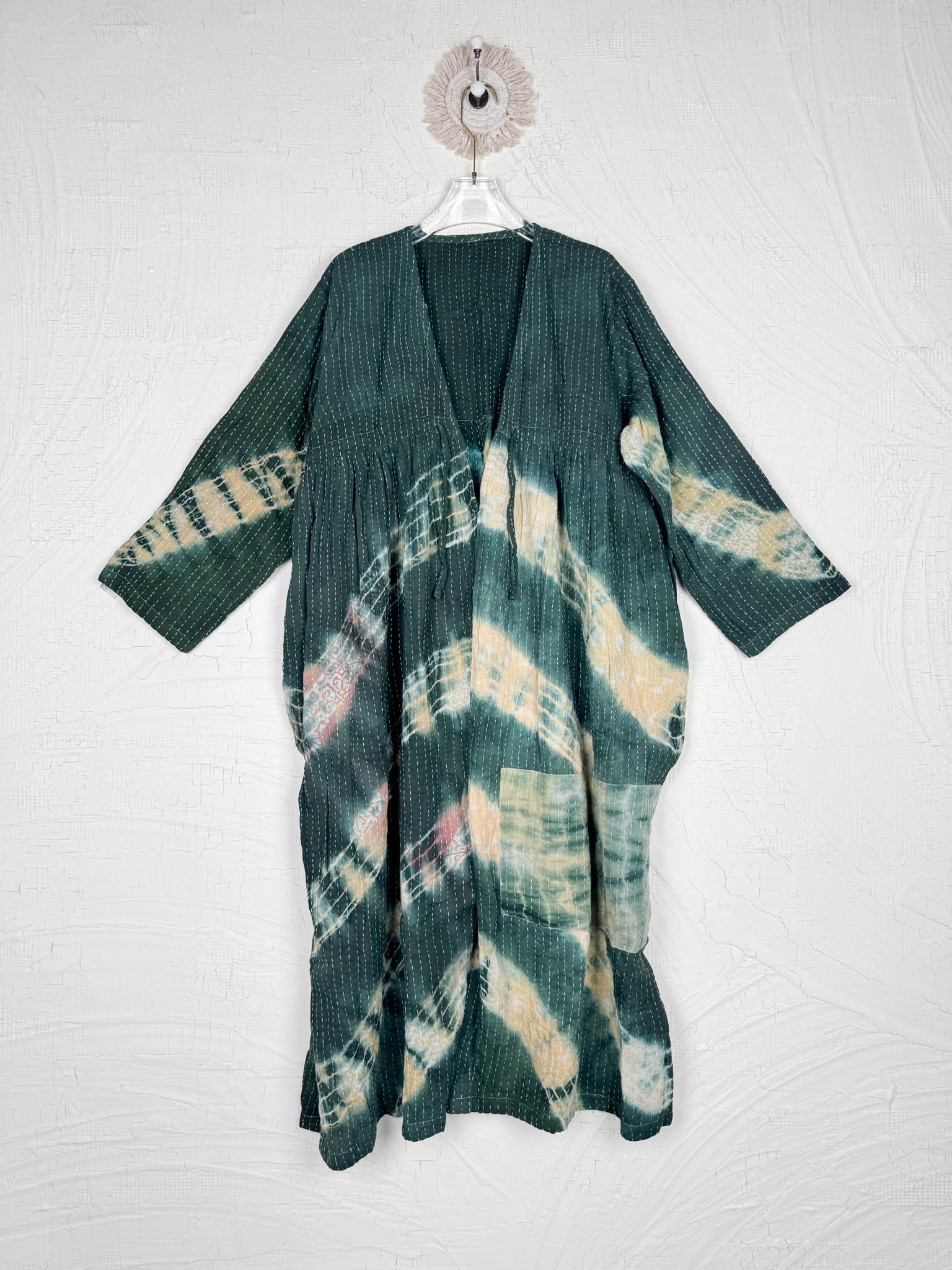 wide leg kantha jumpsuit - Love Protect Sustain