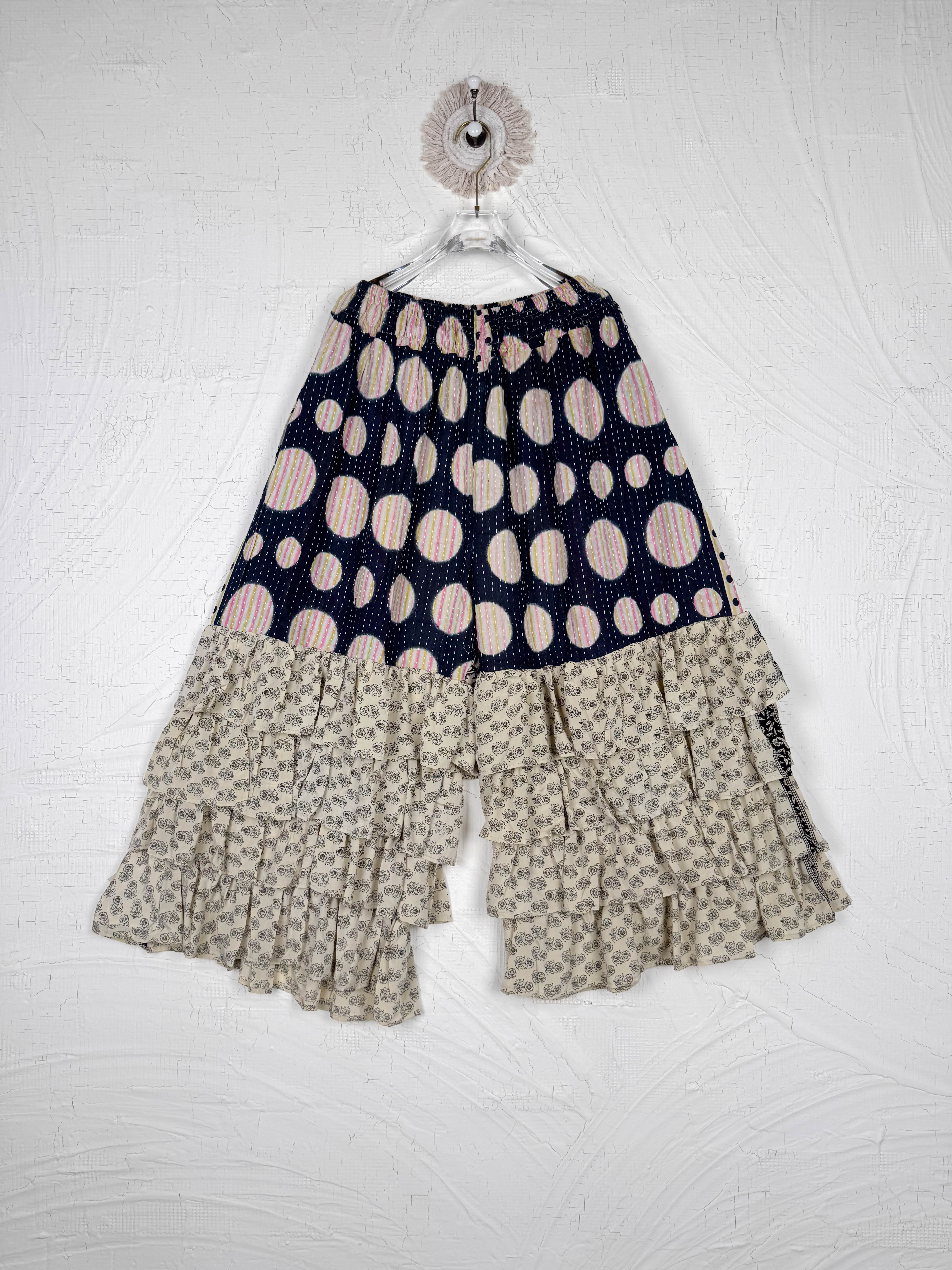 women_s wide leg Kantha pants - Love Protect Sustain