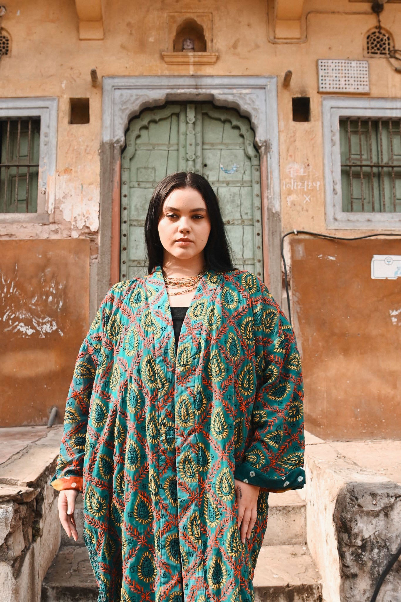 women embroidery kimono - Love Protect Sustain