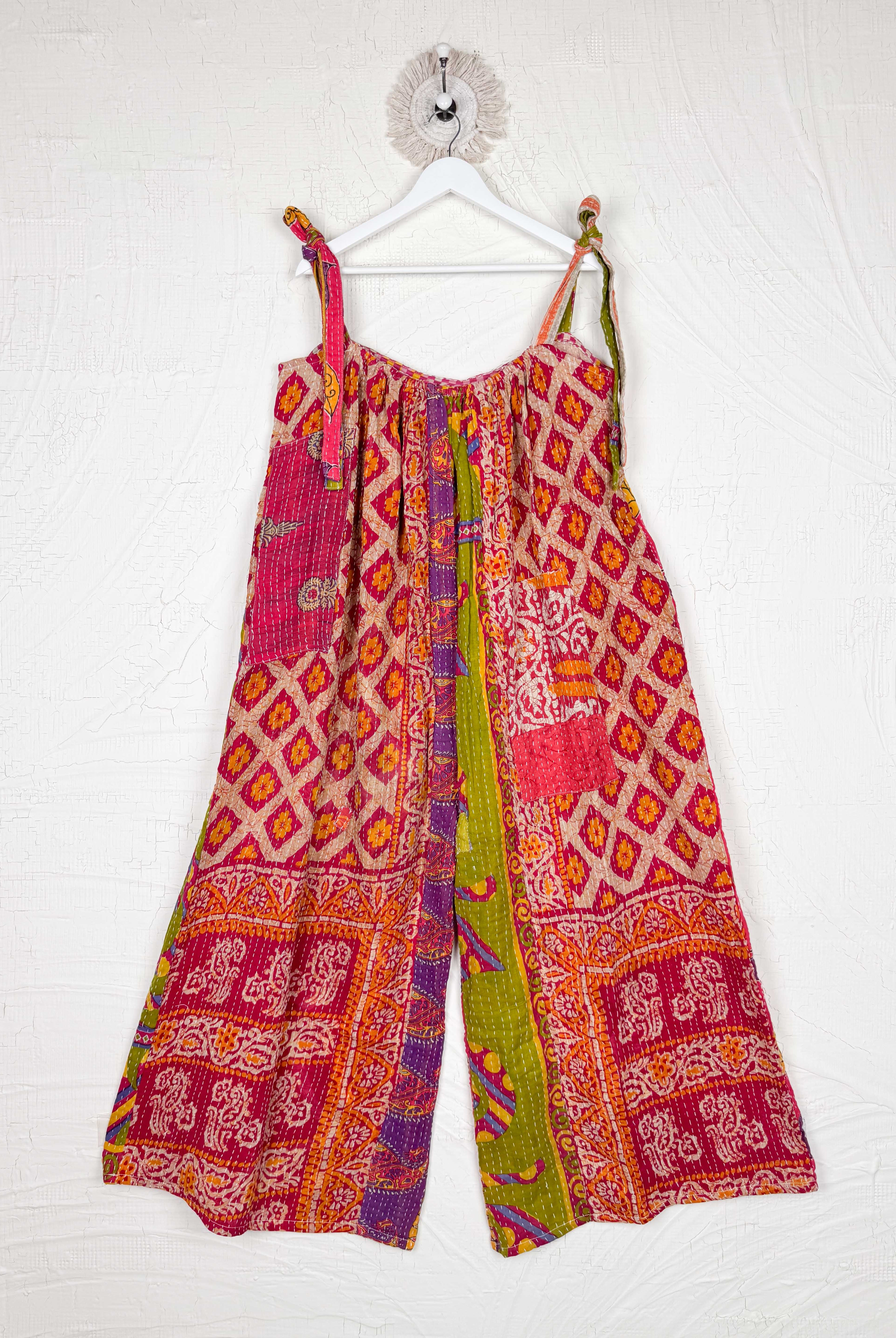 women handmade kantha jumpsuit - Love Protect Sustain