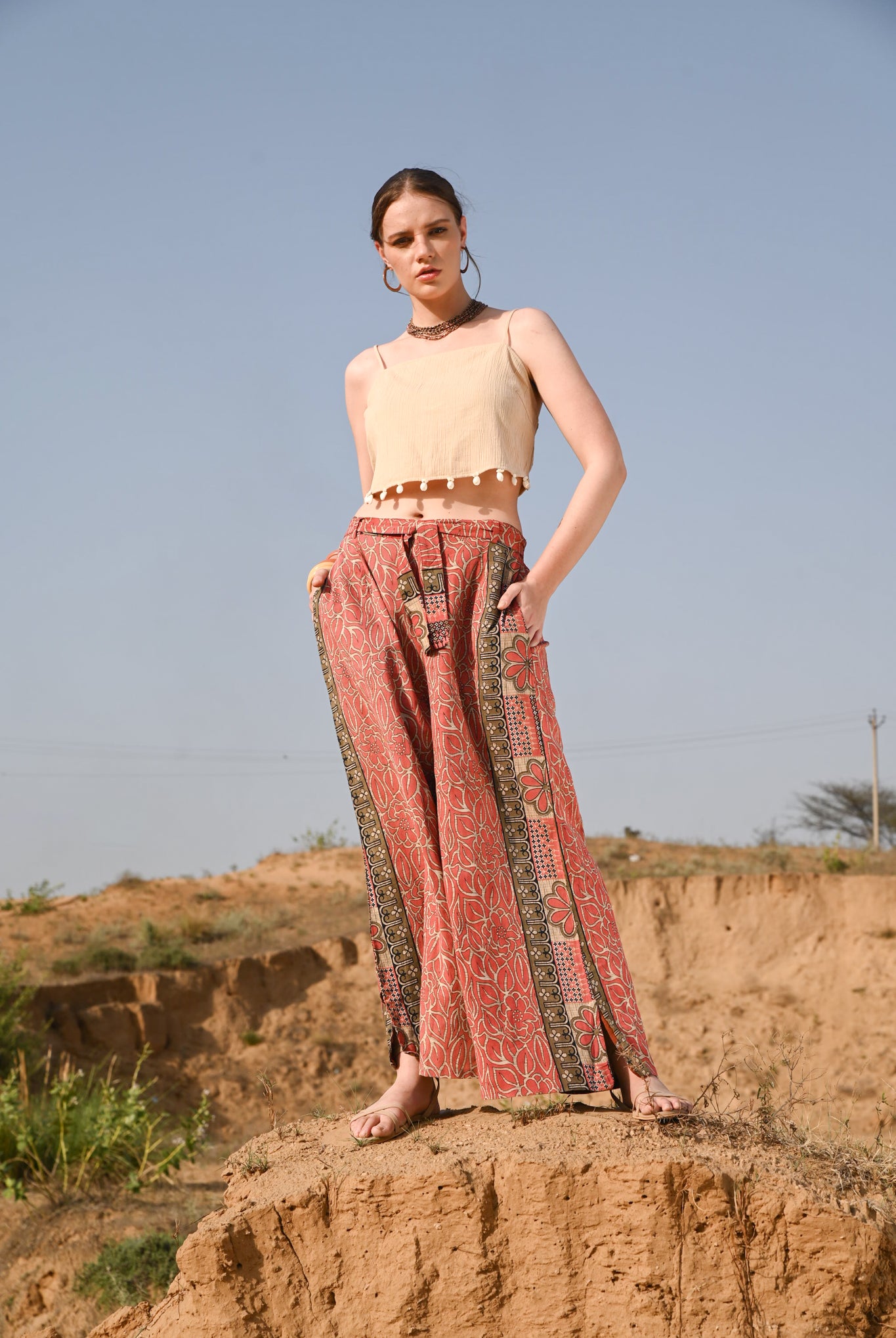 women vintage pants - Love Protect Sustain