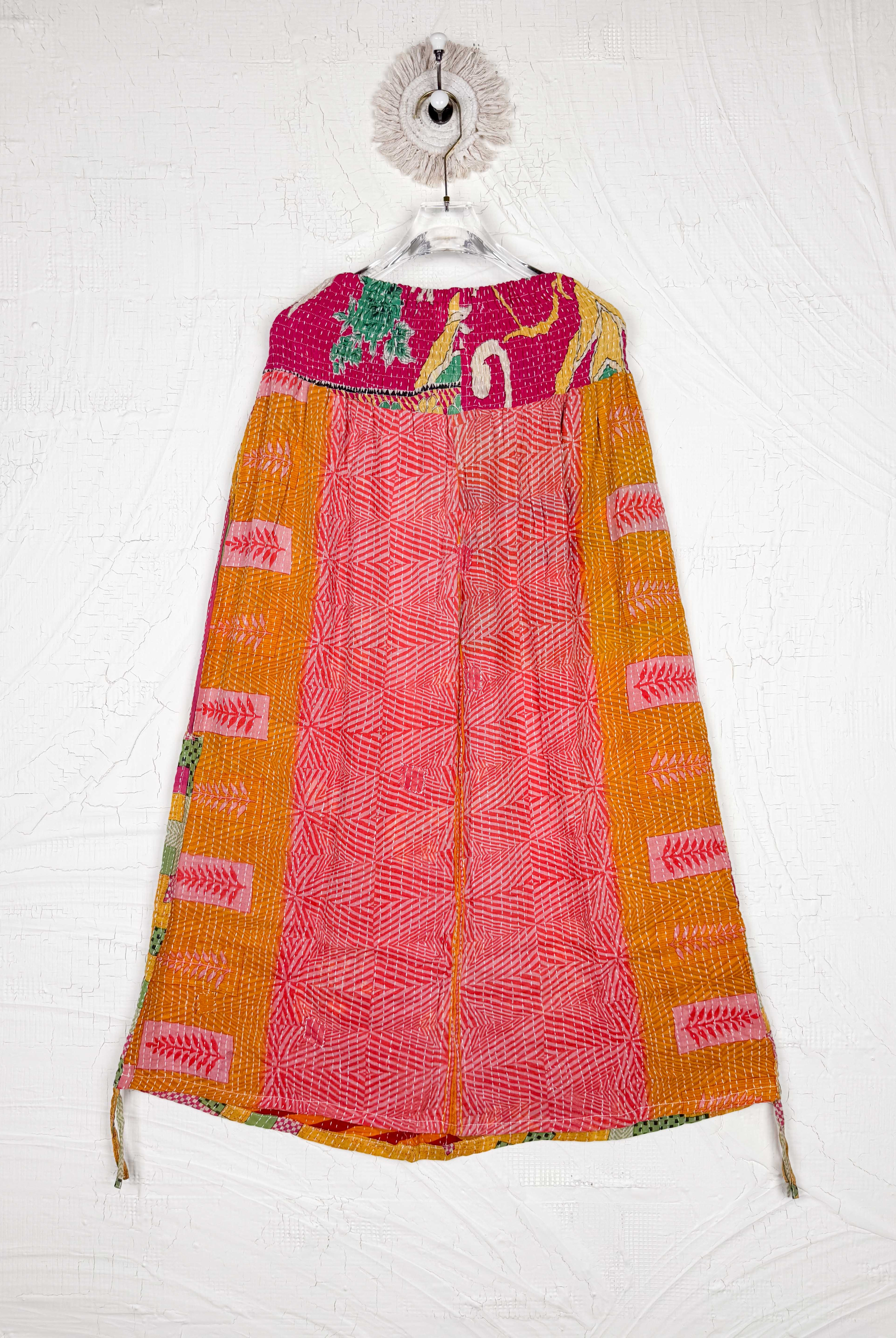 yellow kantha skirt - Love Protect Sustain