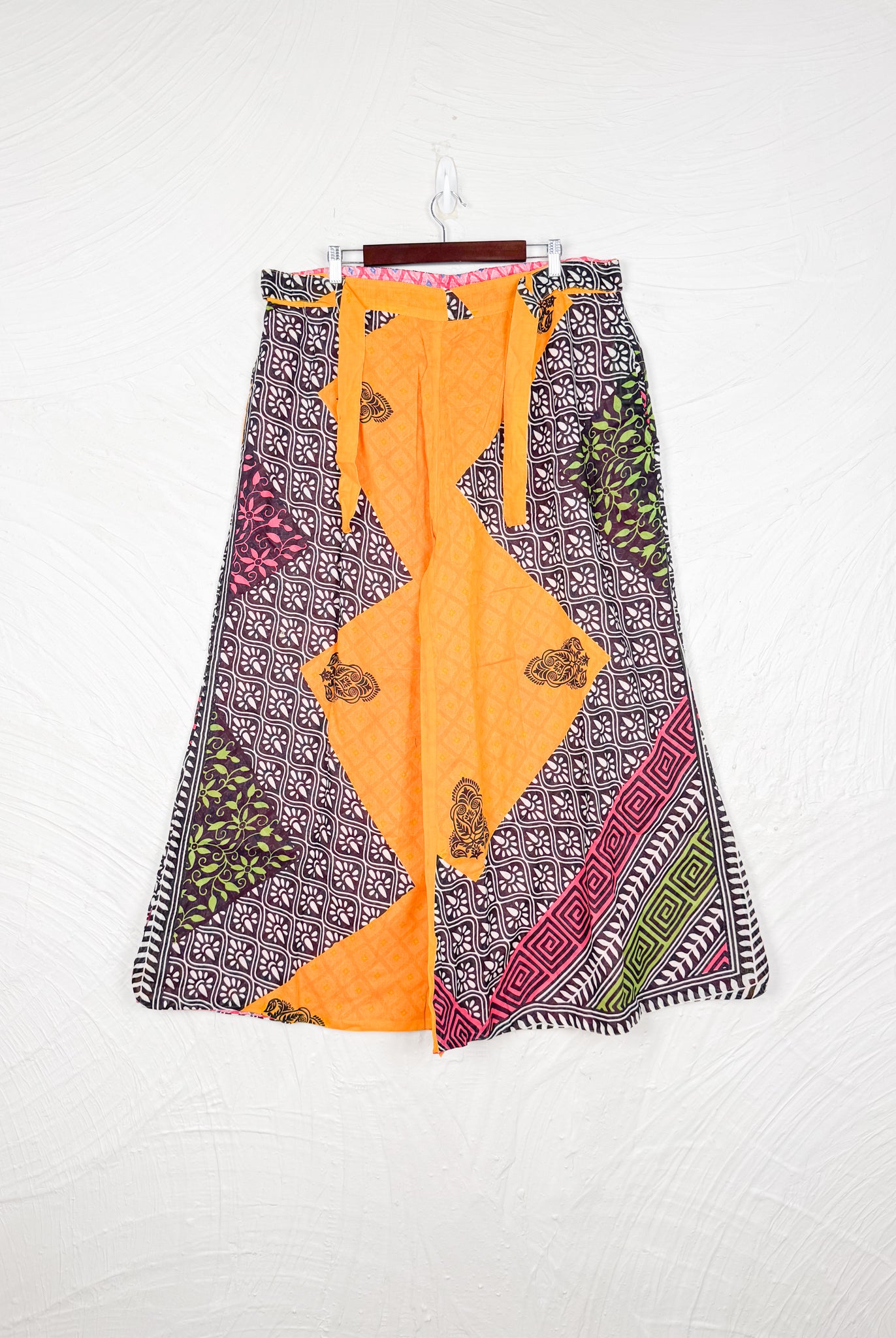 yellow print cotton pants - Love Protect Sustain