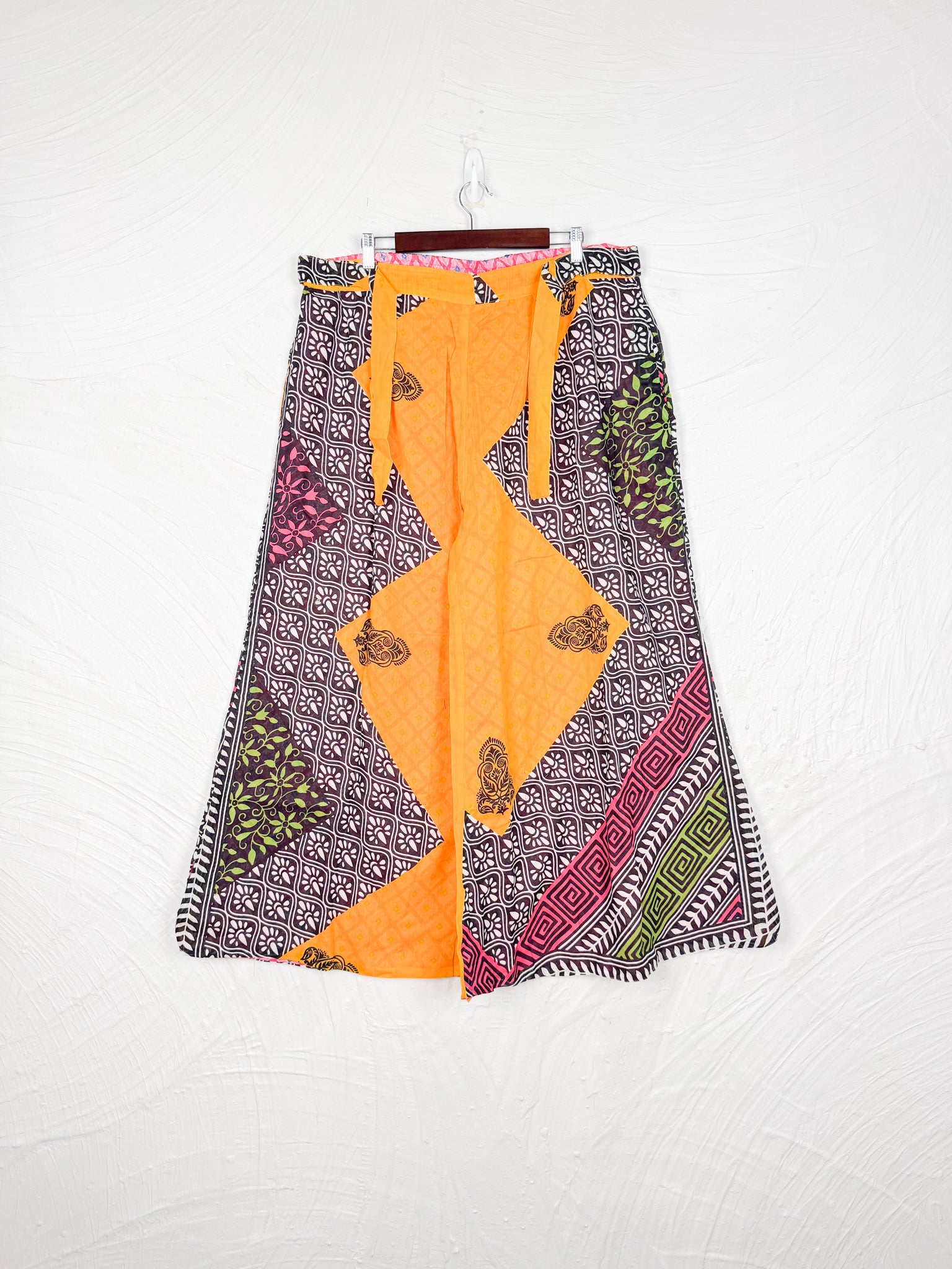 yellow print cotton pants - Love Protect Sustain
