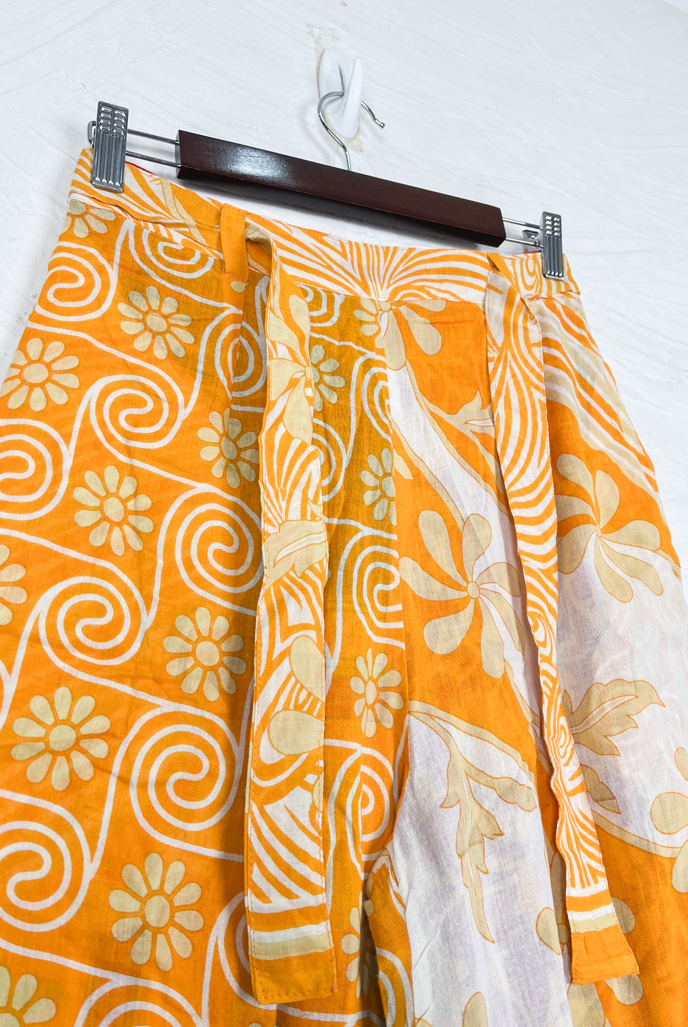 yellow print pants - Love Protect Sustain