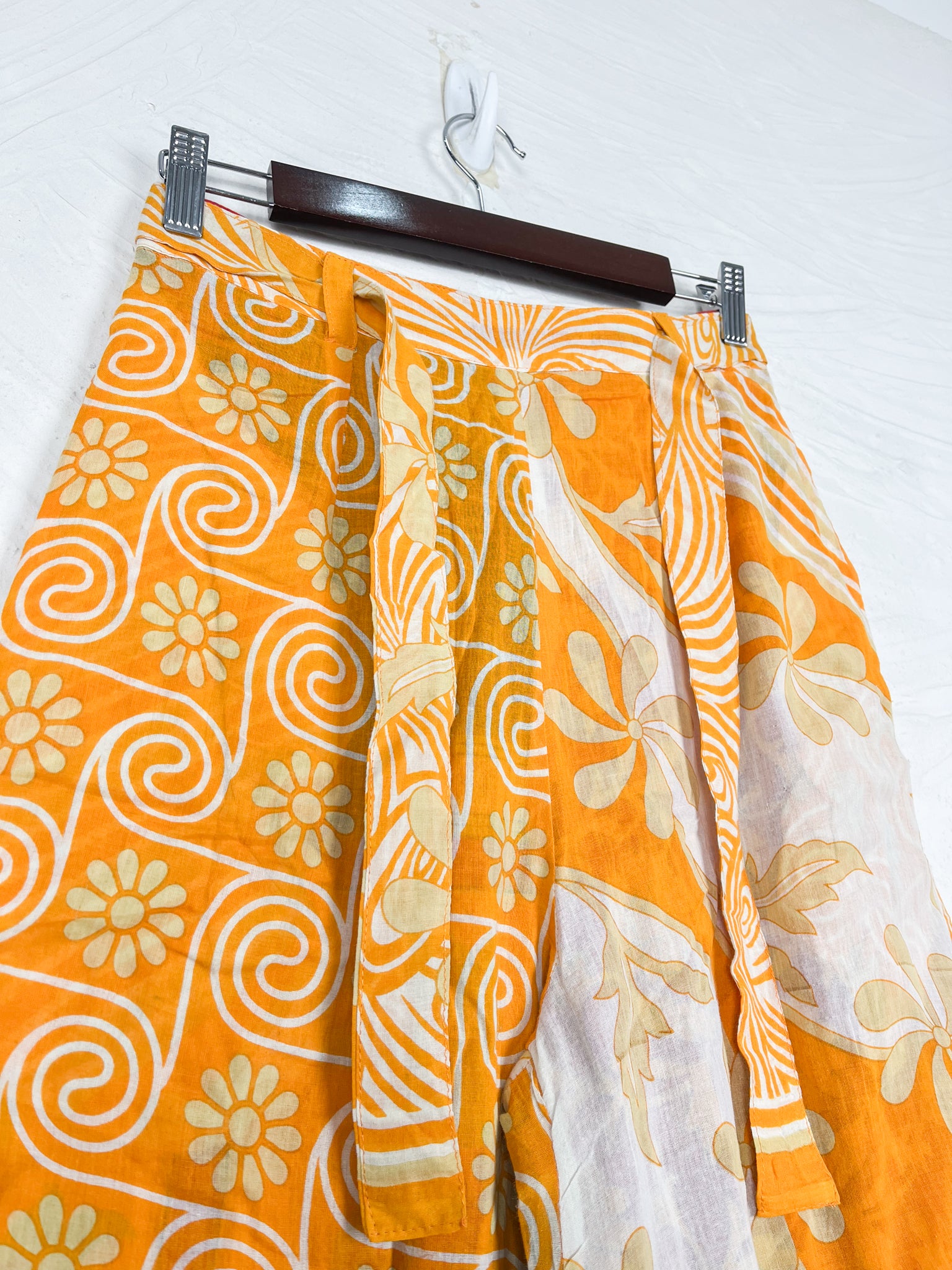 yellow print pants - Love Protect Sustain