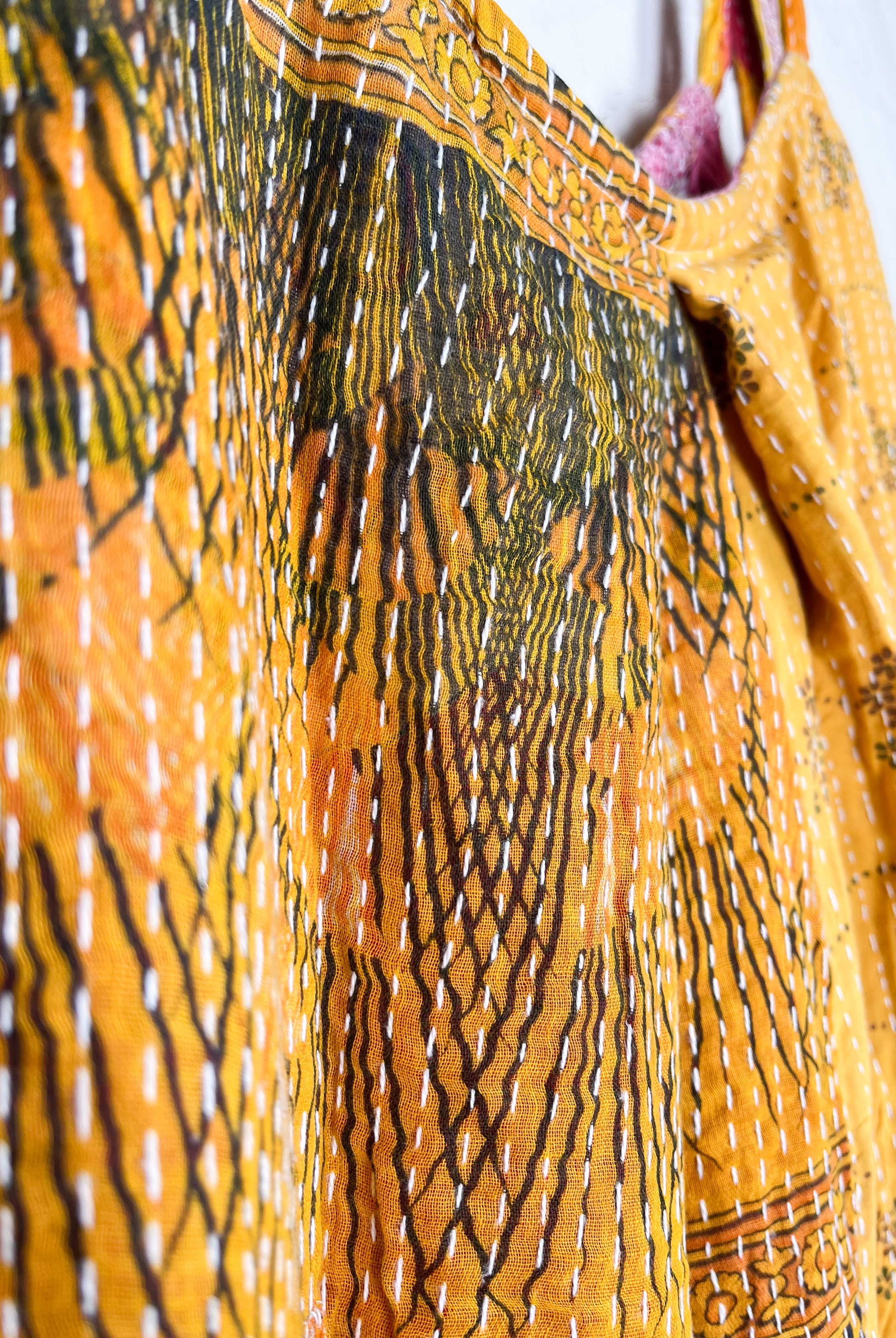 yellow tie jumpsuit - Love Protect Sustain