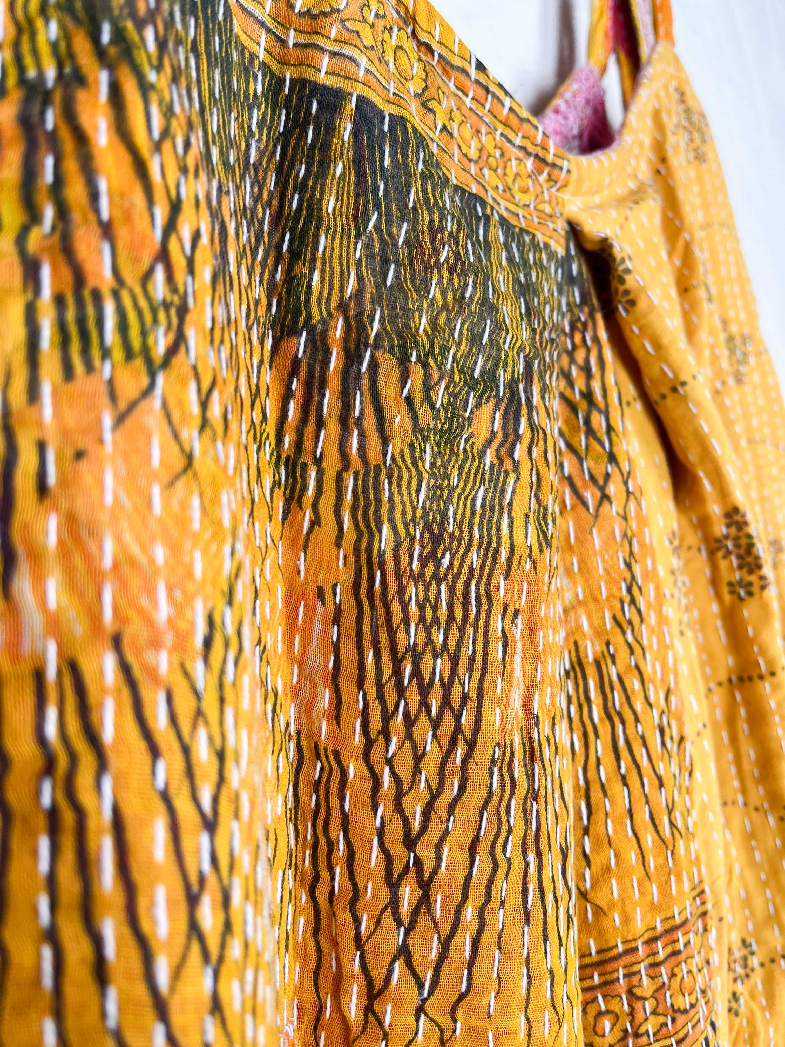 yellow tie jumpsuit - Love Protect Sustain