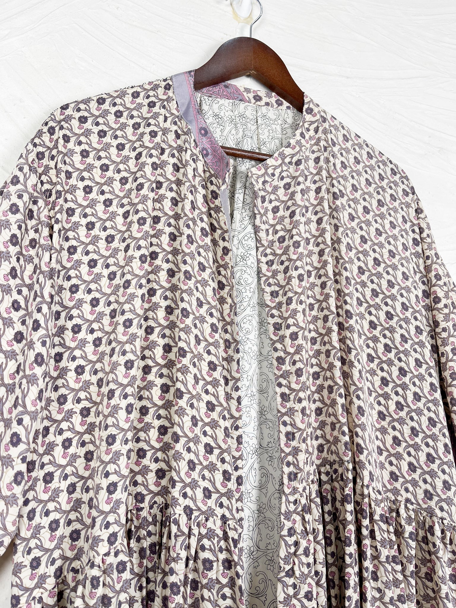 Abstract print silk dress - Love Protect Sustain