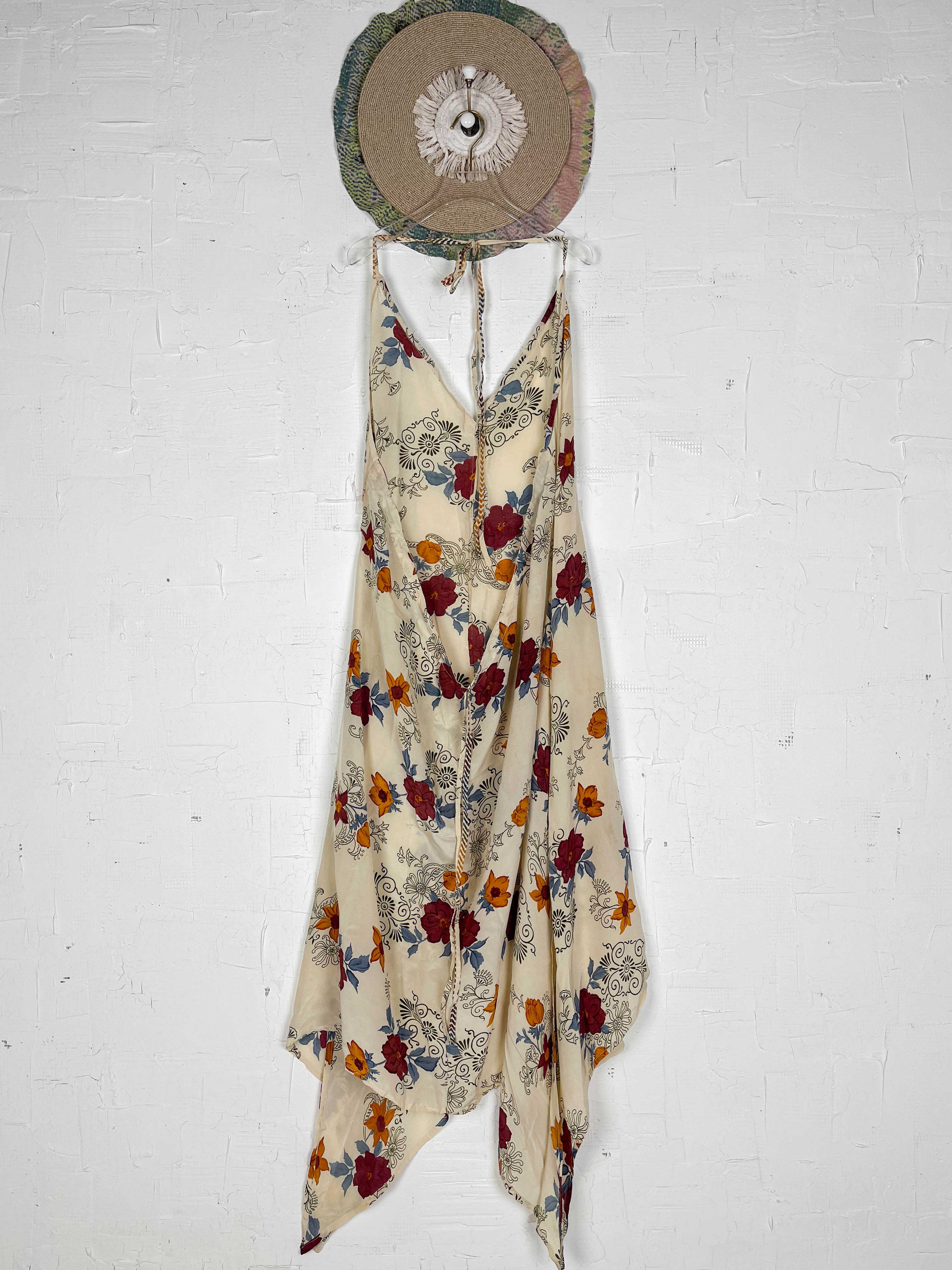 Abstract print silk dress - Love Protect Sustain