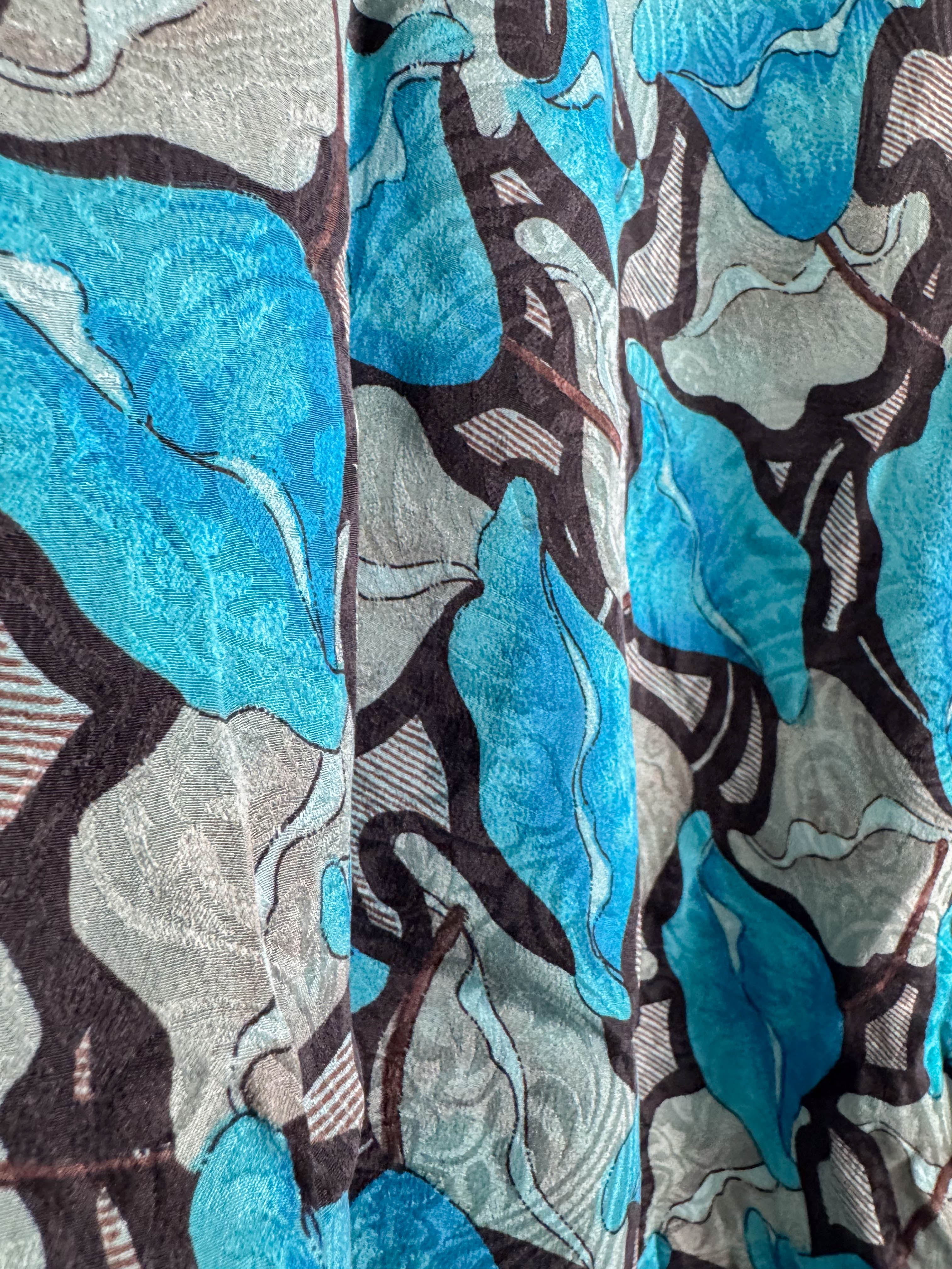 Asymmetrical hem silk dress - Love Protect Sustain