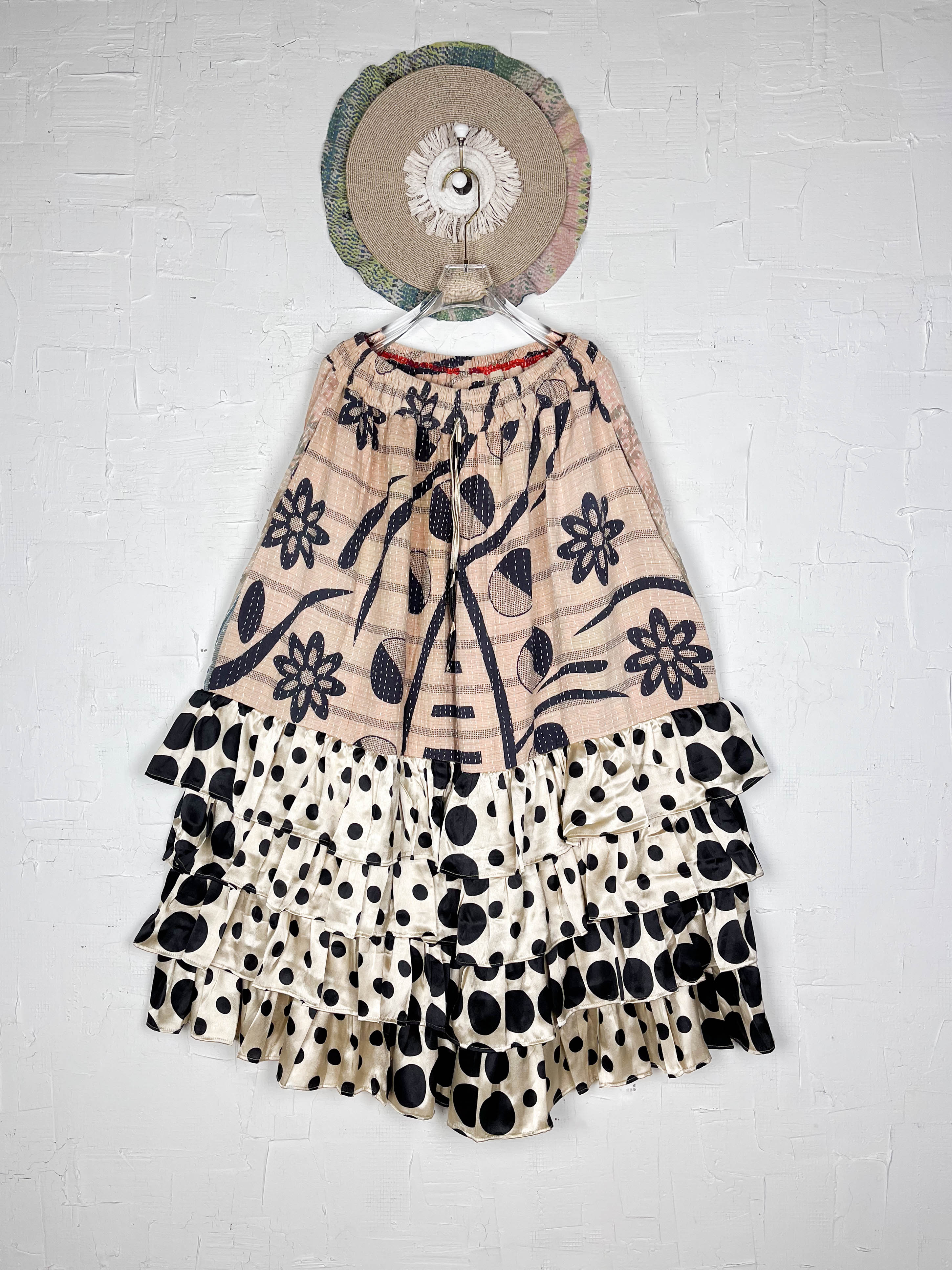 Black Peach Kantha Pants - Love Protect Sustain