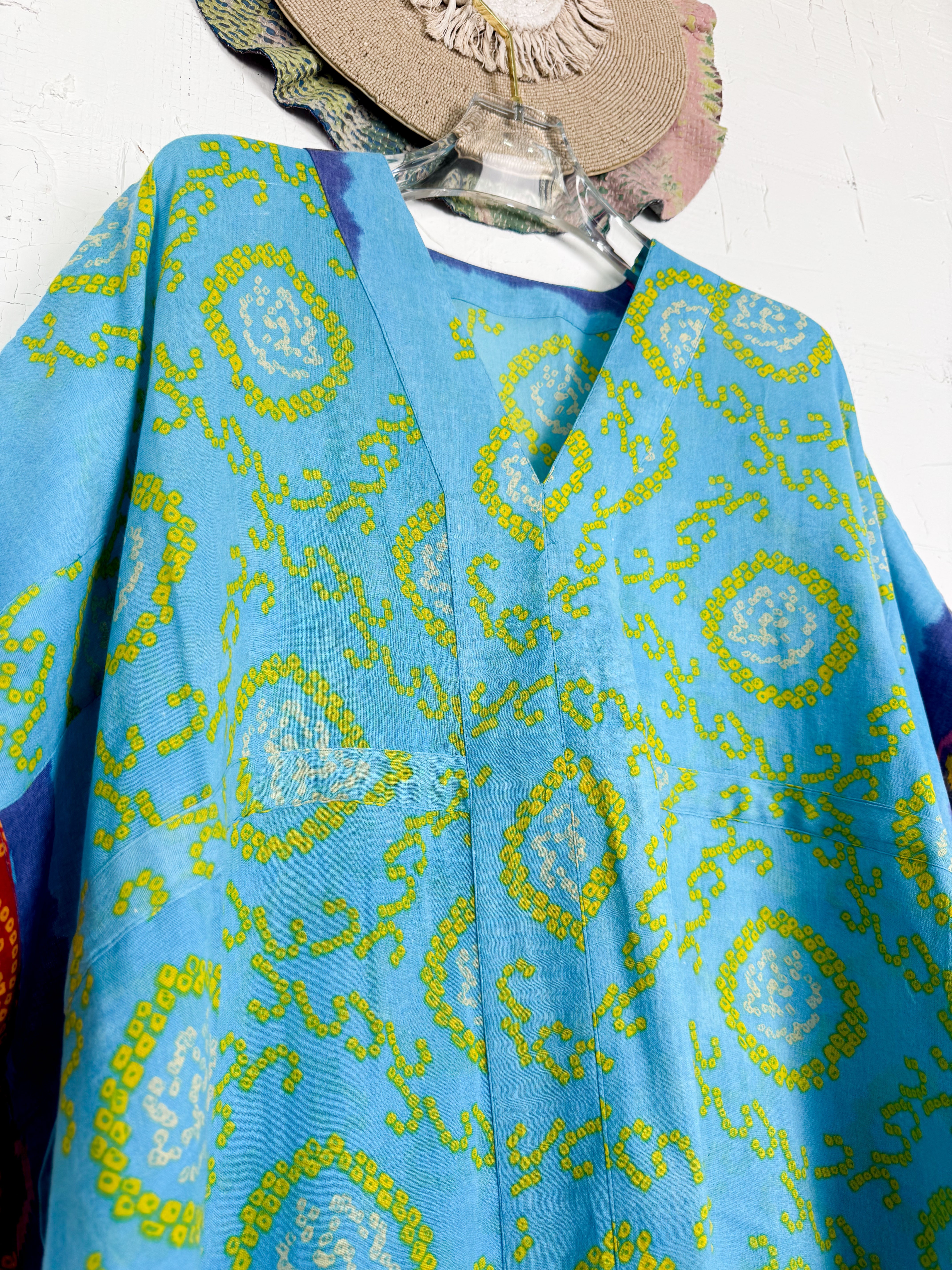 Blue Boho Kaftan - Love Protect Sustain