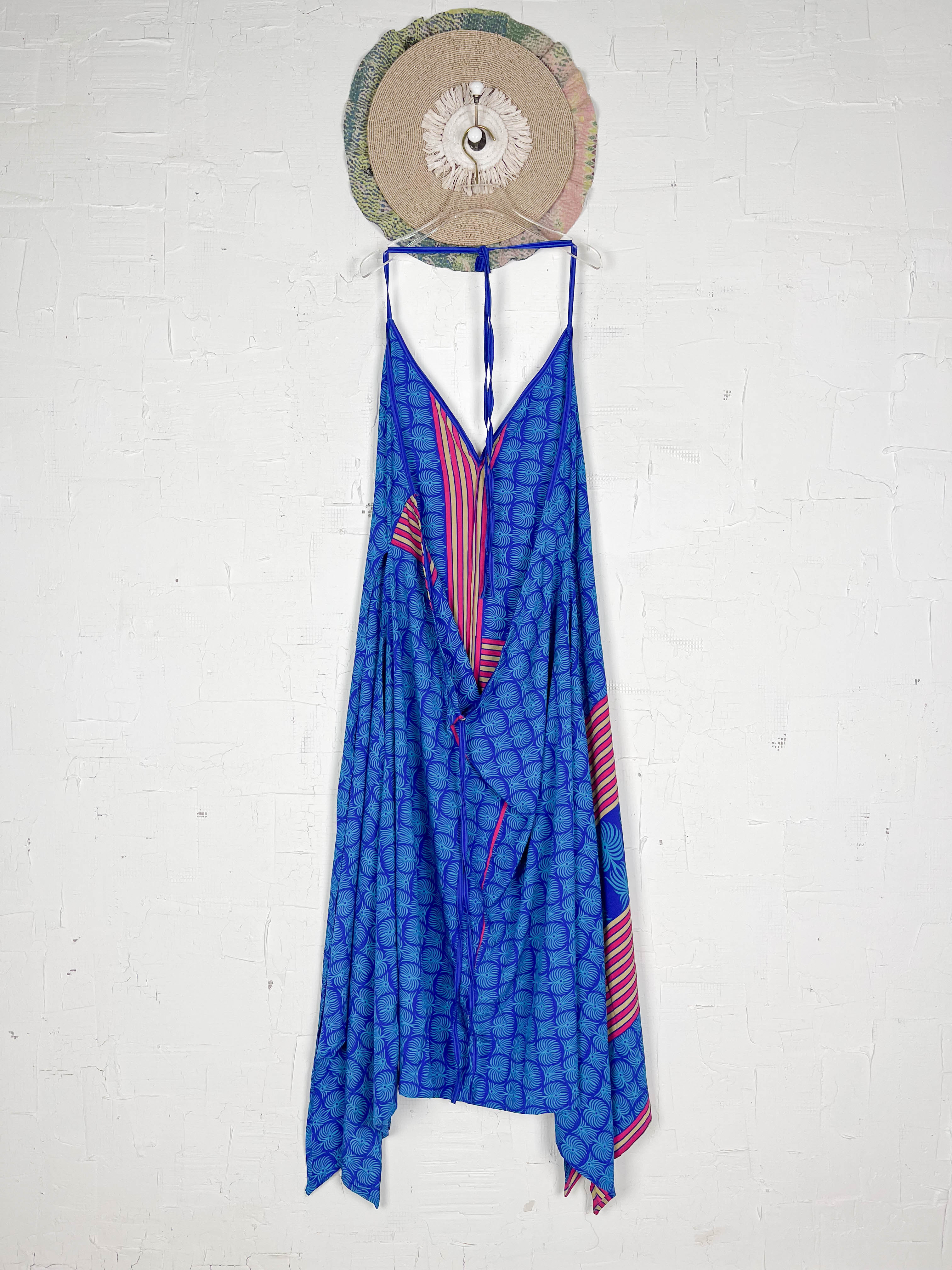 Blue Silk Dress - Love Protect Sustain