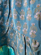 Blue Silk Top summer - Love Protect Sustain