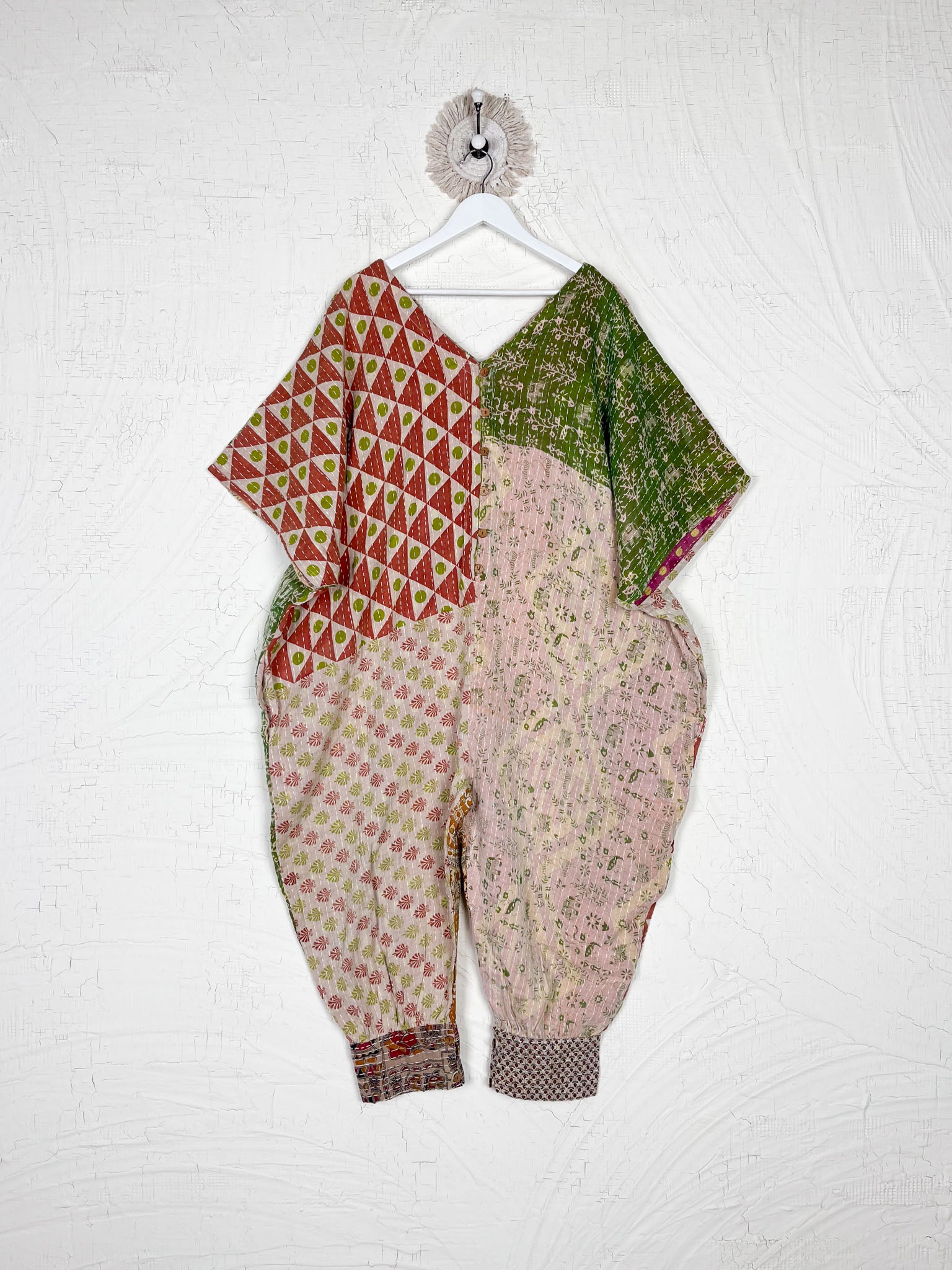 Bohemian Kantha jumpsuit - Love Protect Sustain