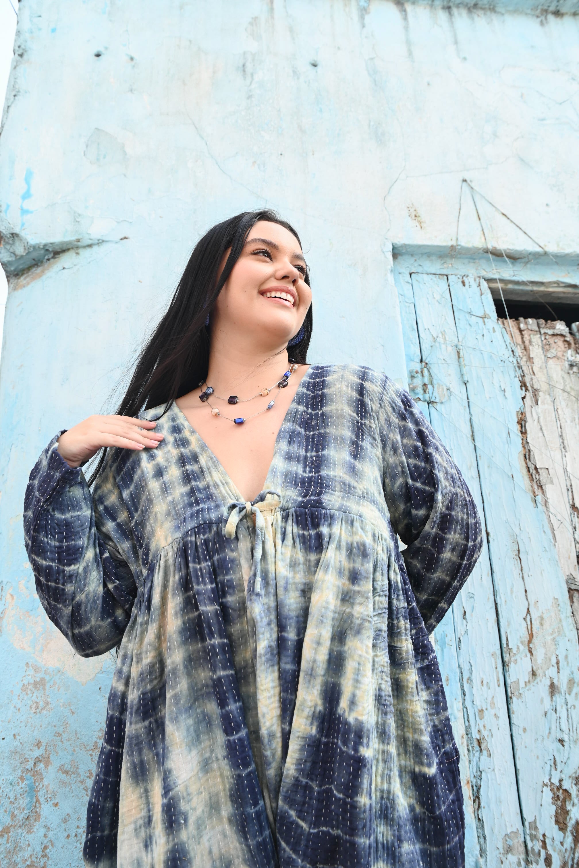 Bohemian Free size kantha jumpsuit - Love Protect Sustain