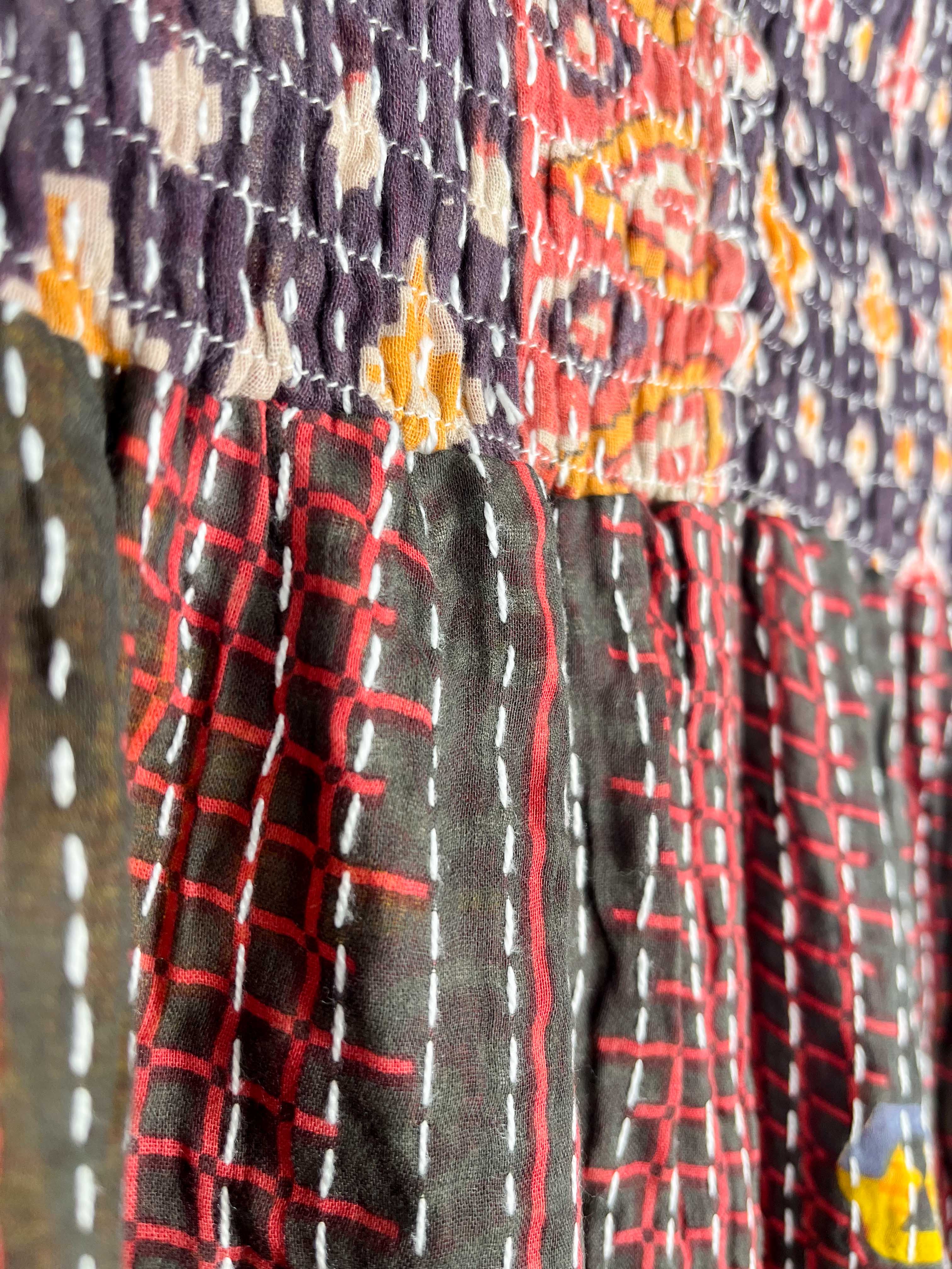 Bohemian kantha skirt - Love Protect Sustain