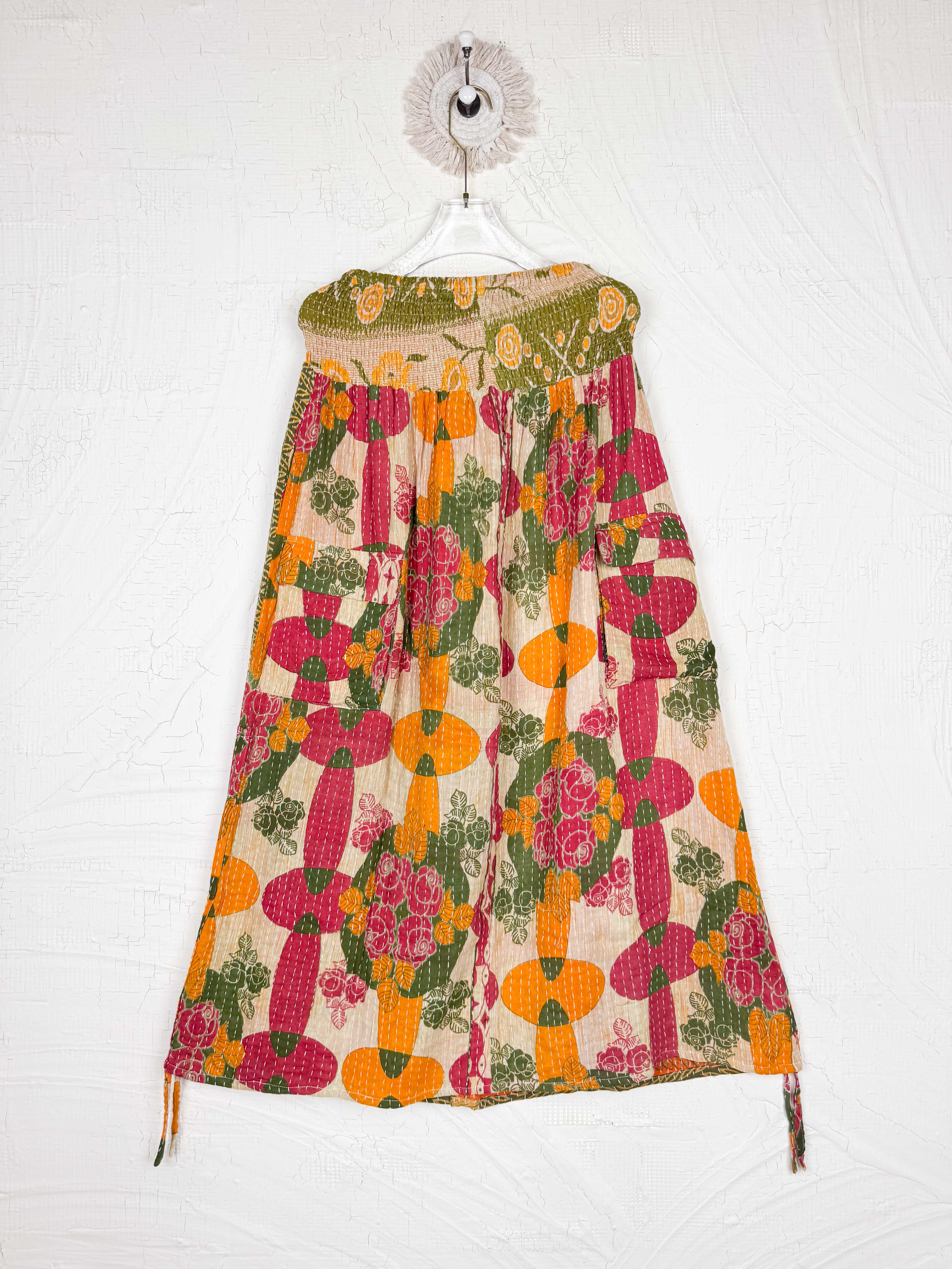 Bohemian kantha skirt - Love Protect Sustain