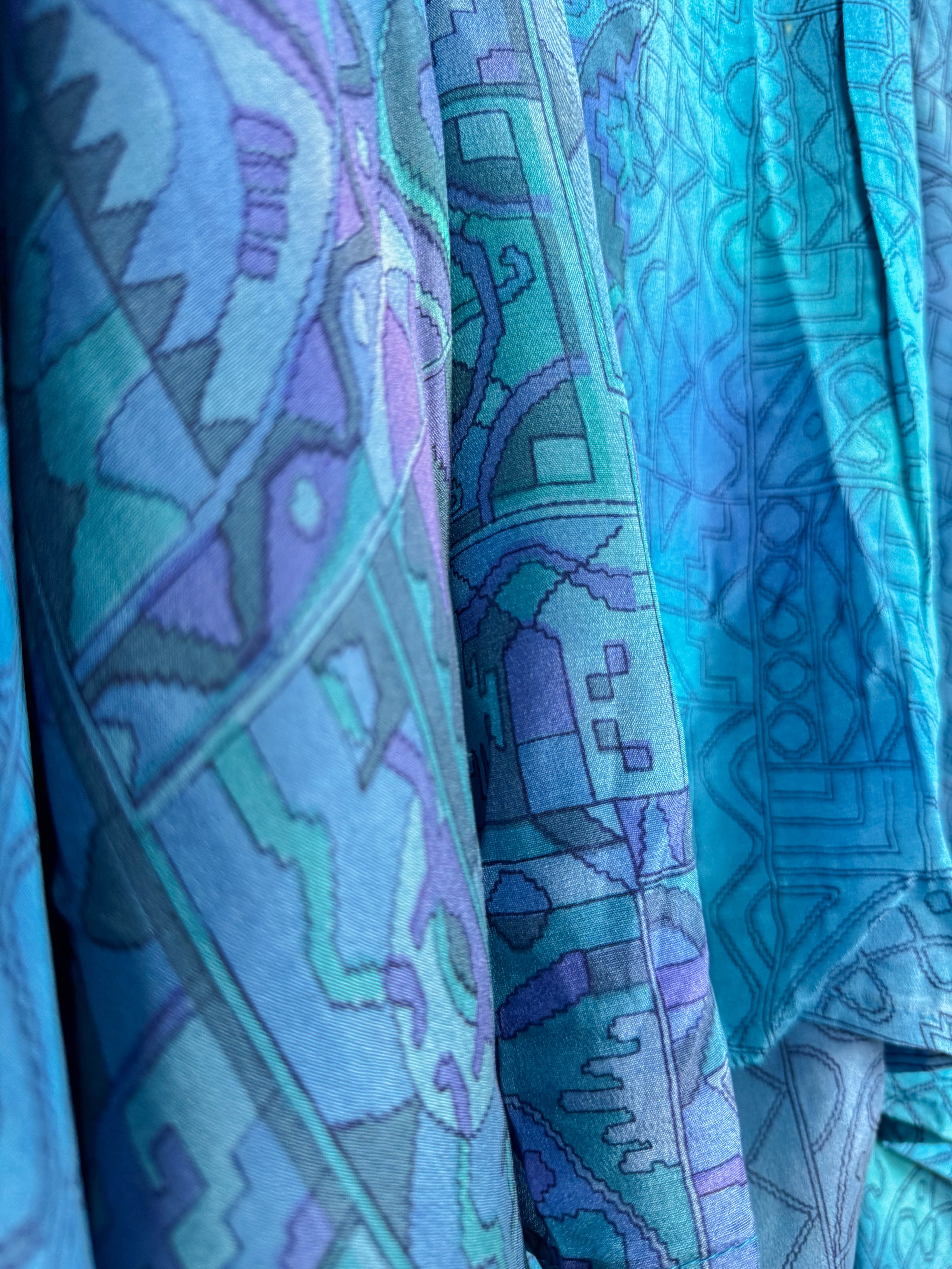 Bohemian silk dress - Love Protect Sustain