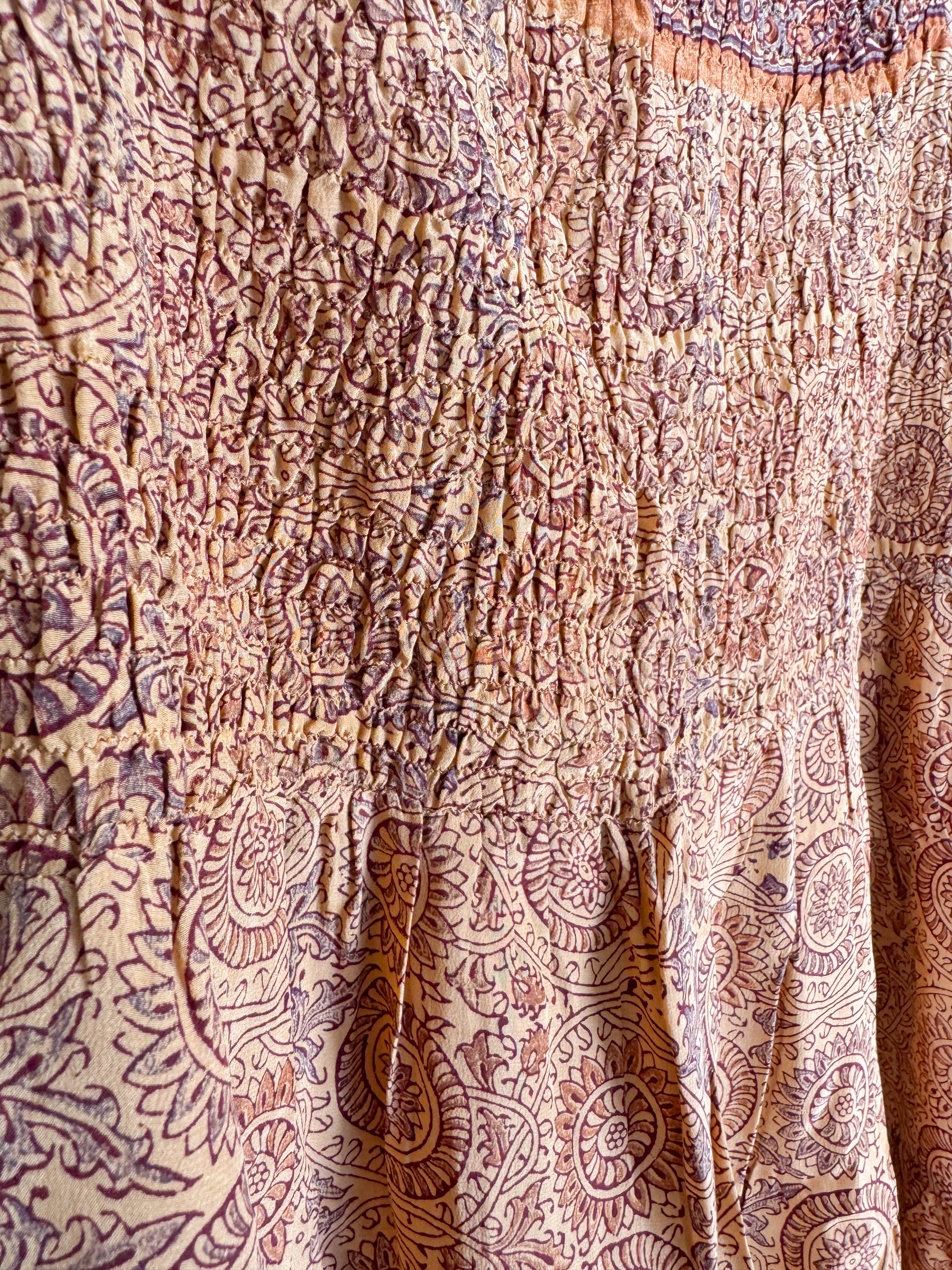 Bohemian silk dress - Love Protect Sustain