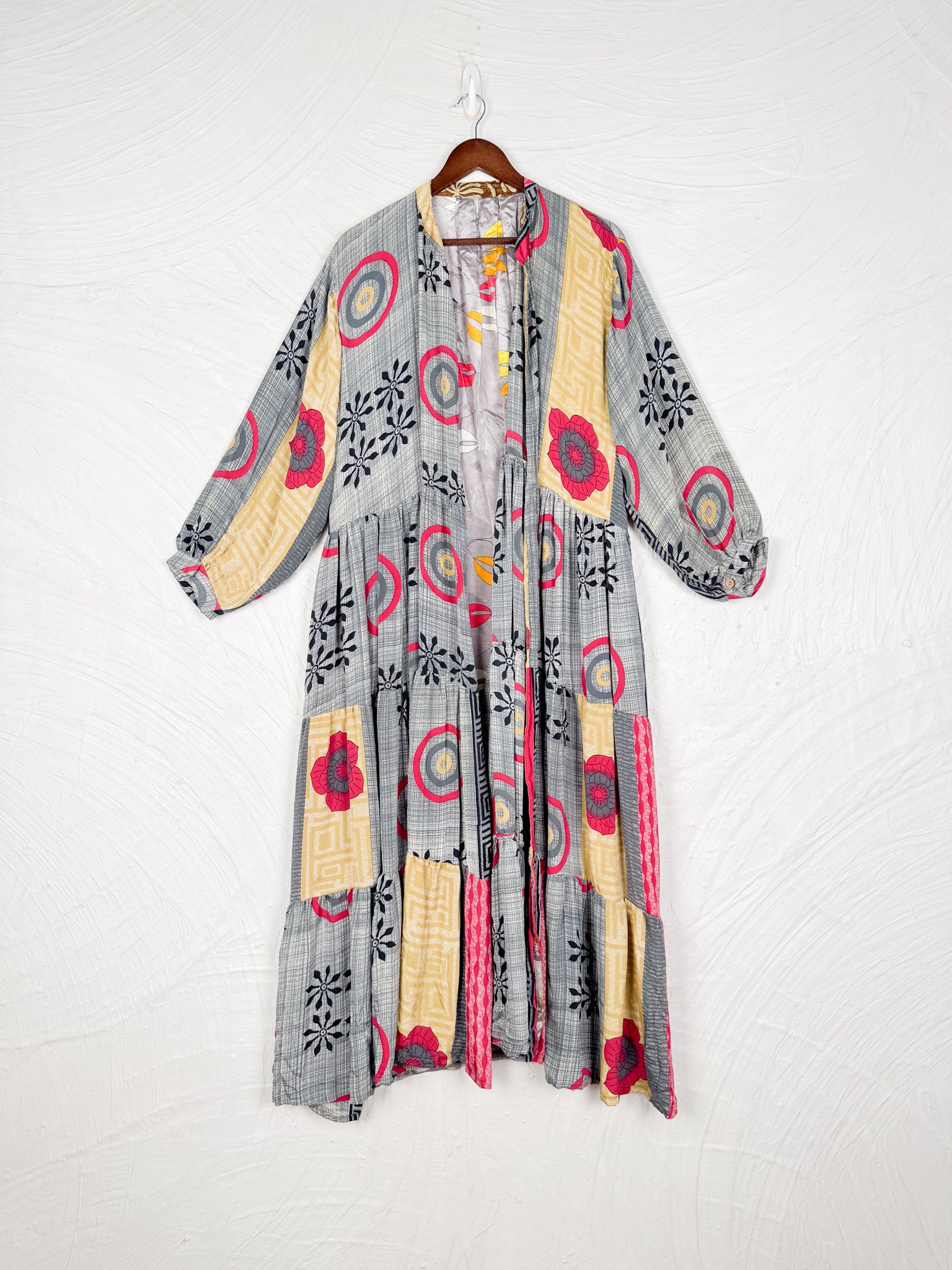 Bohemian silk long dress - Love Protect Sustain