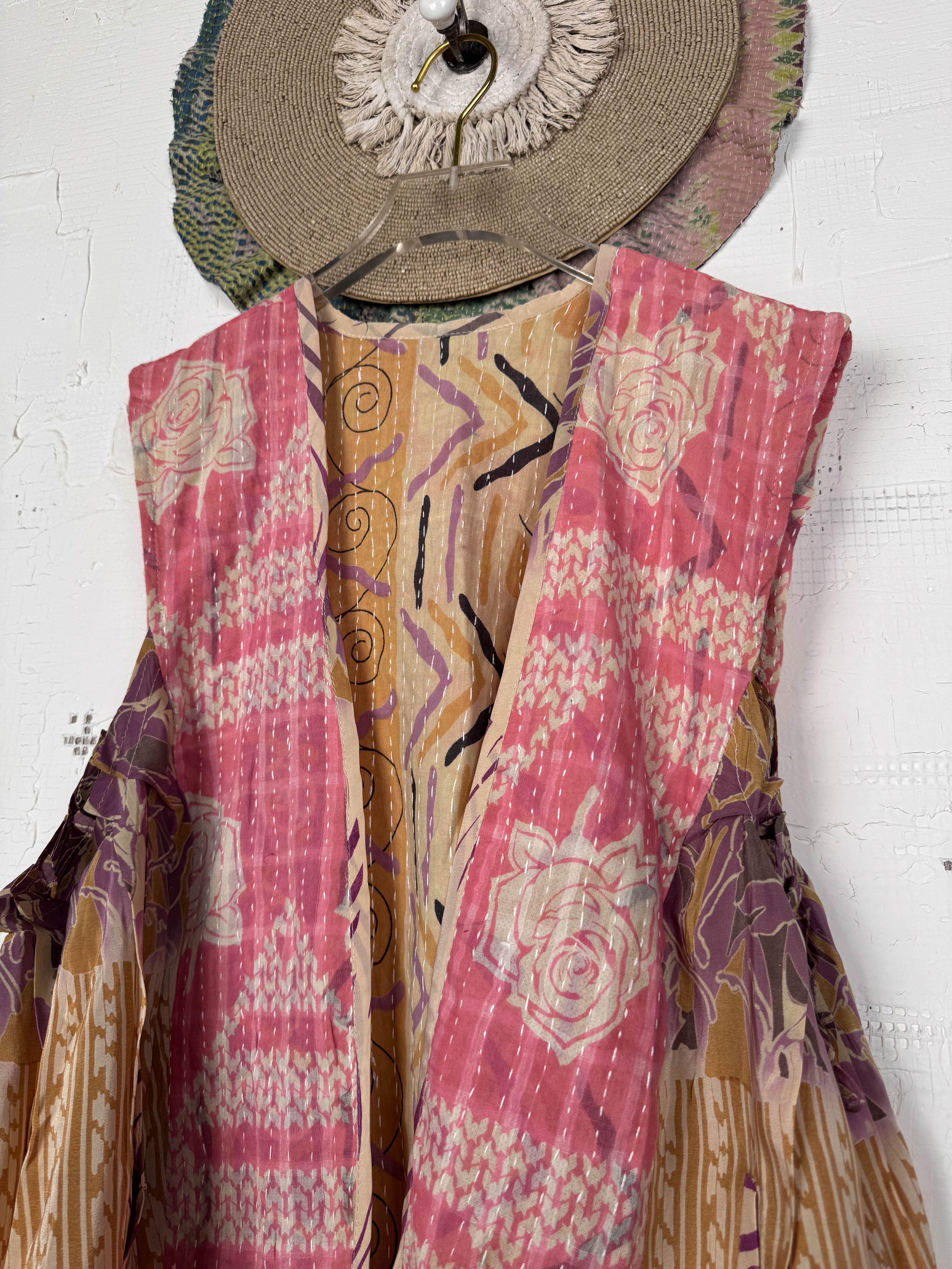 Bohemian silk vest - Love Protect Sustain