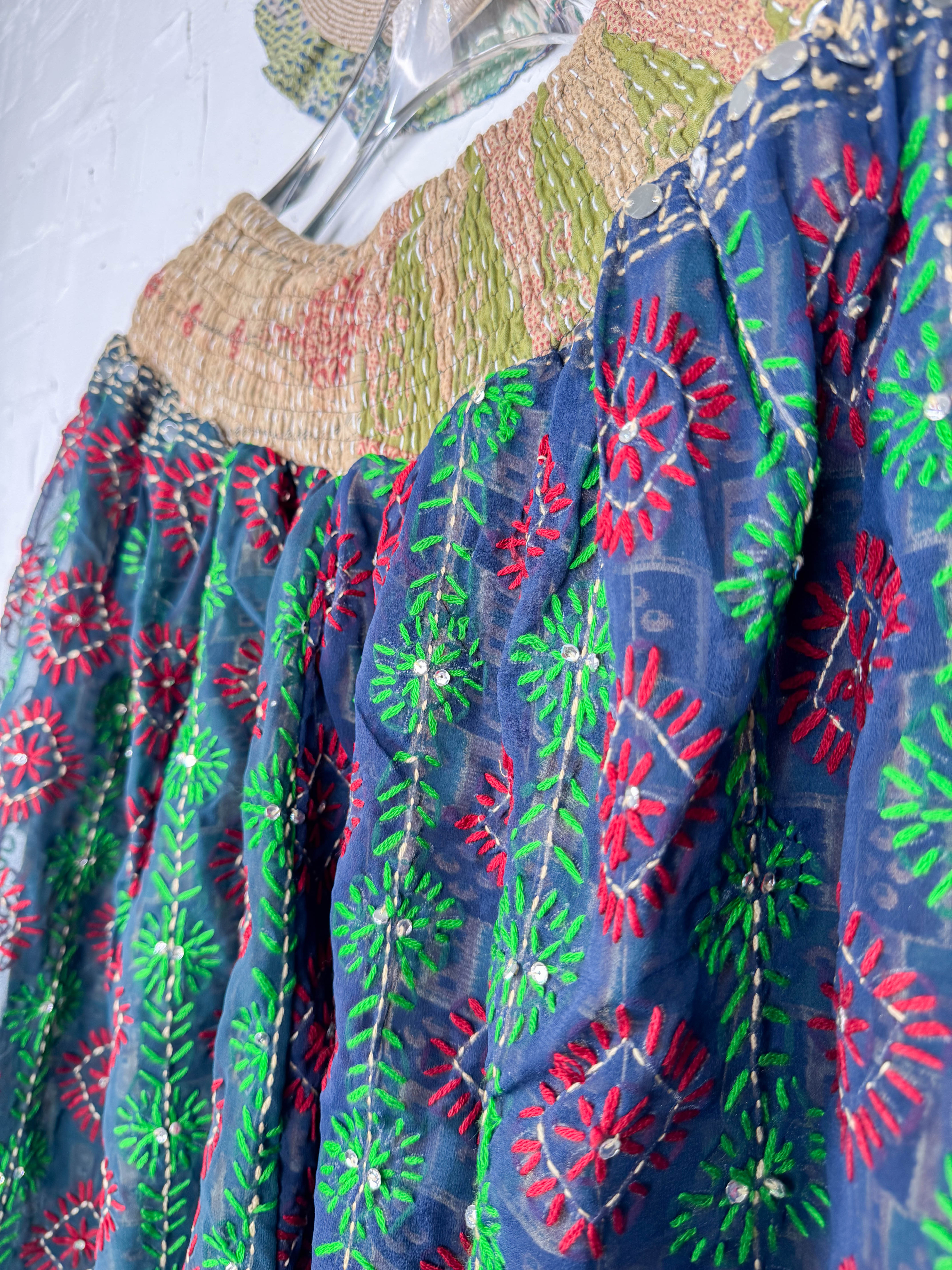 Bohemian travel pants embroidered- Love Protect Sustain 