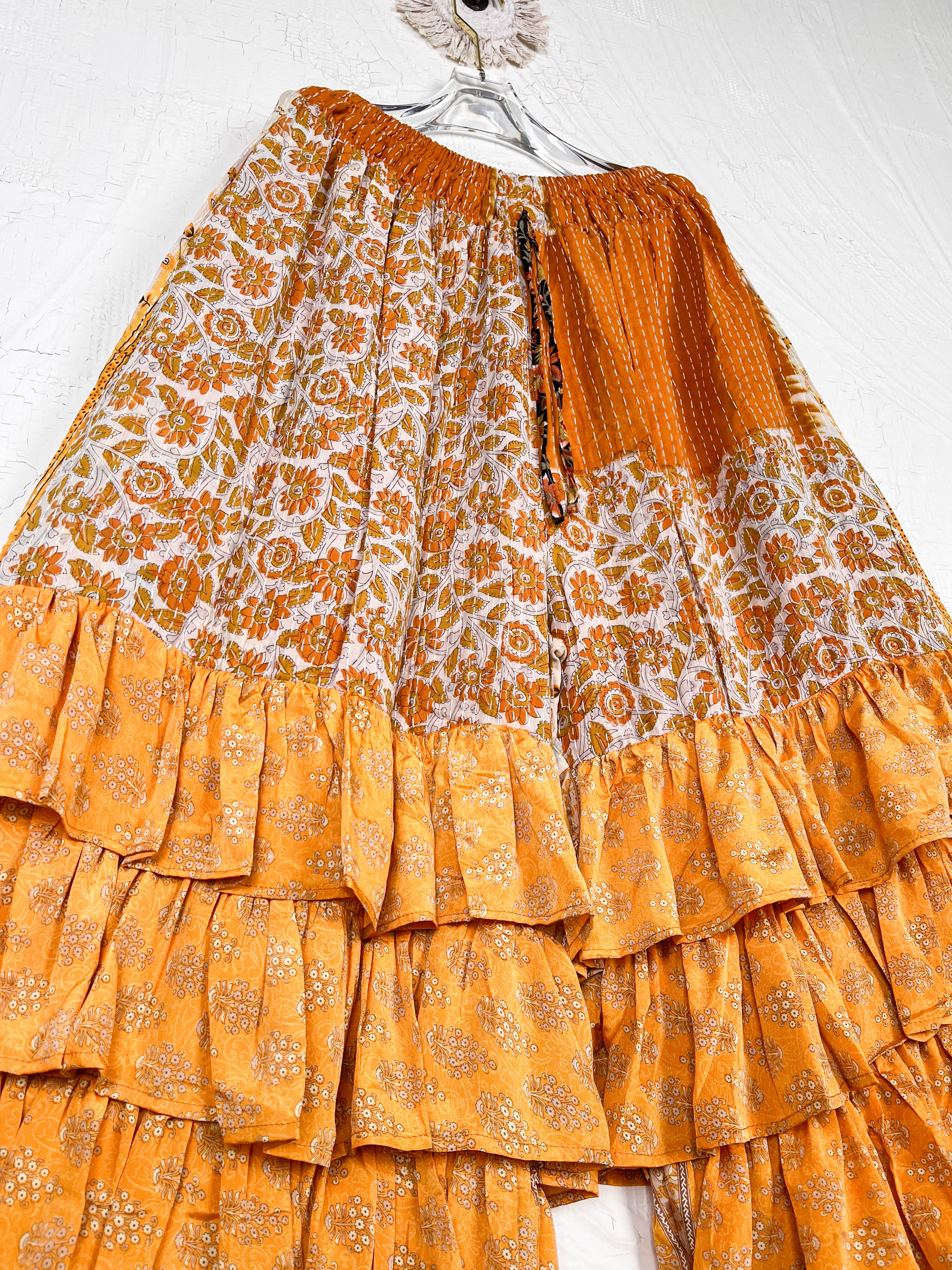 Boho Comfortable frill pants - Love Protect Sustain